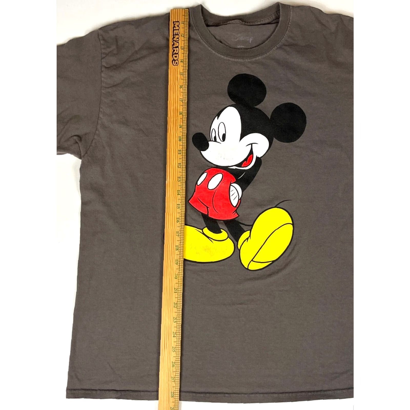 Disney Disney Mickey Mouse Graphic T-Shirt Unisex Adult XL Gray Short Sleeve Crew Neck Cotton Size XL Size US XL / EU 56 / 4 - 5 Thumbnail
