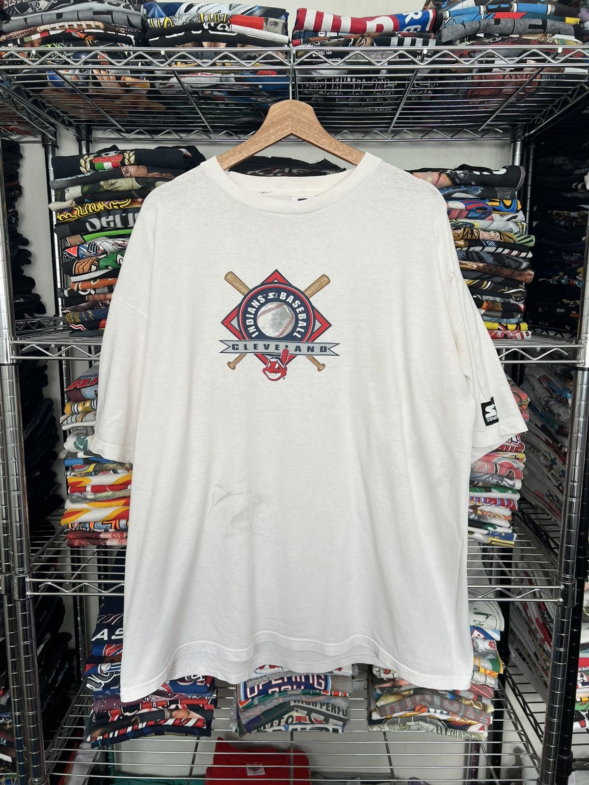MLB 1997 Cleveland Indians MLB Tee Size US XL / EU 56 / 4 - 2 Thumbnail