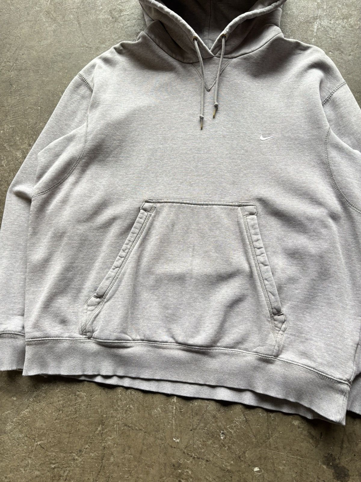 Nike Y2k Nike Gray Thick Hoodie Size US XL / EU 56 / 4 - 2 Thumbnail