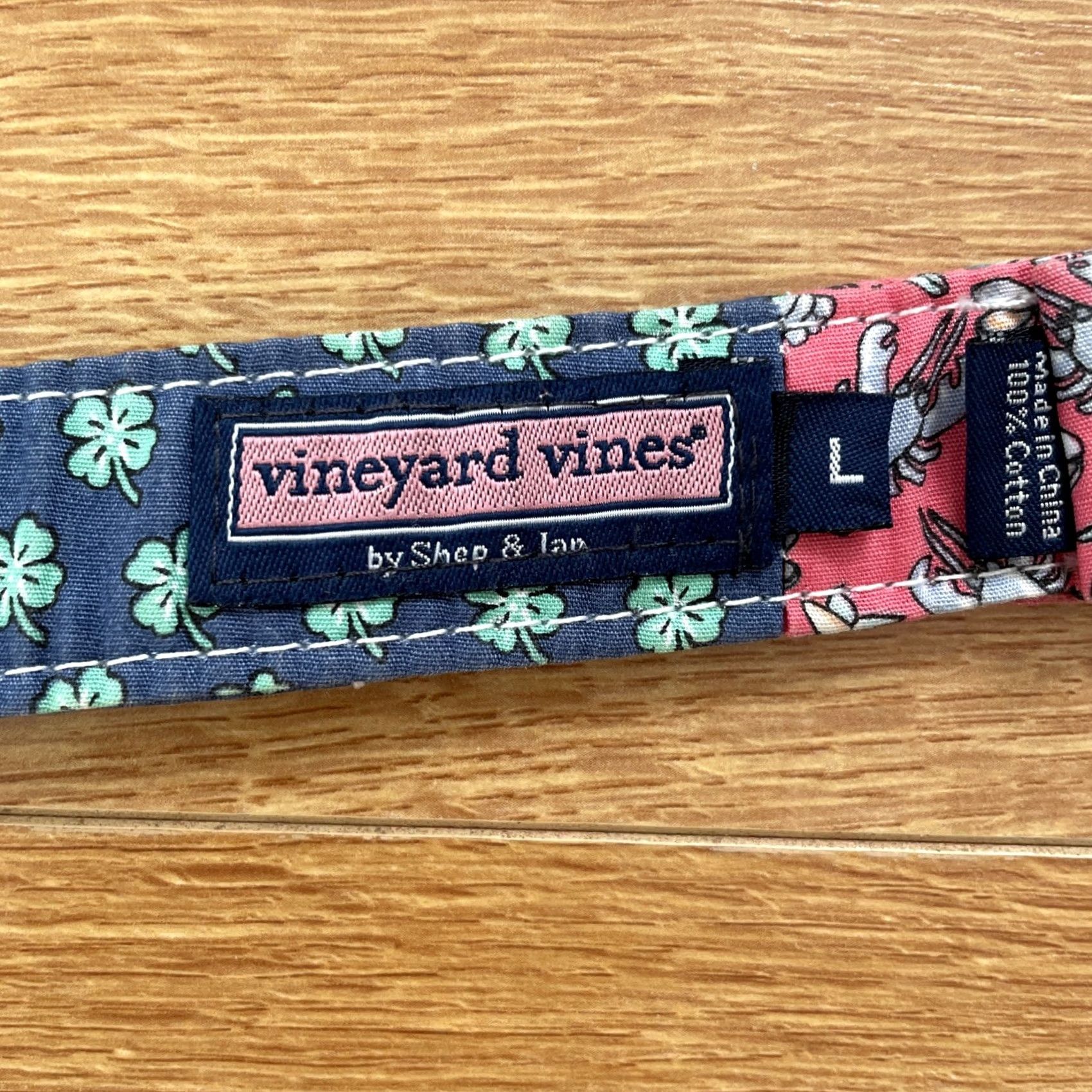 Vineyard Vines Vineyard Vines Double Loop Belt Ladies Patchwork Multicolor 34.5” Shells Fish Lobster Style S Womens Size ONE SIZE - 4 Thumbnail