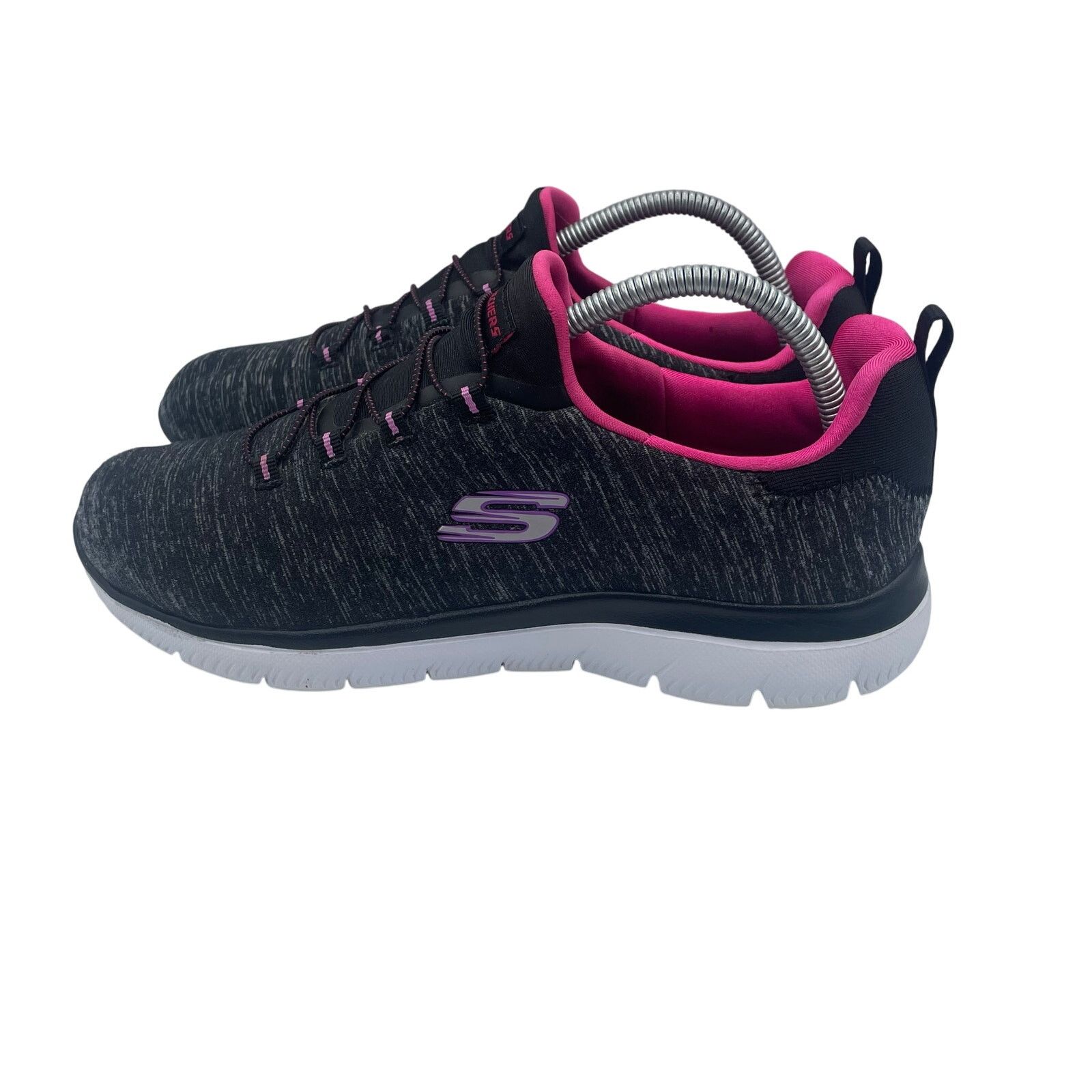 SKECHERS Skechers Summit Quick Getaway Black Pink Shoes Womens 9.5 Size US 9.5 / IT 39.5 - 3 Thumbnail