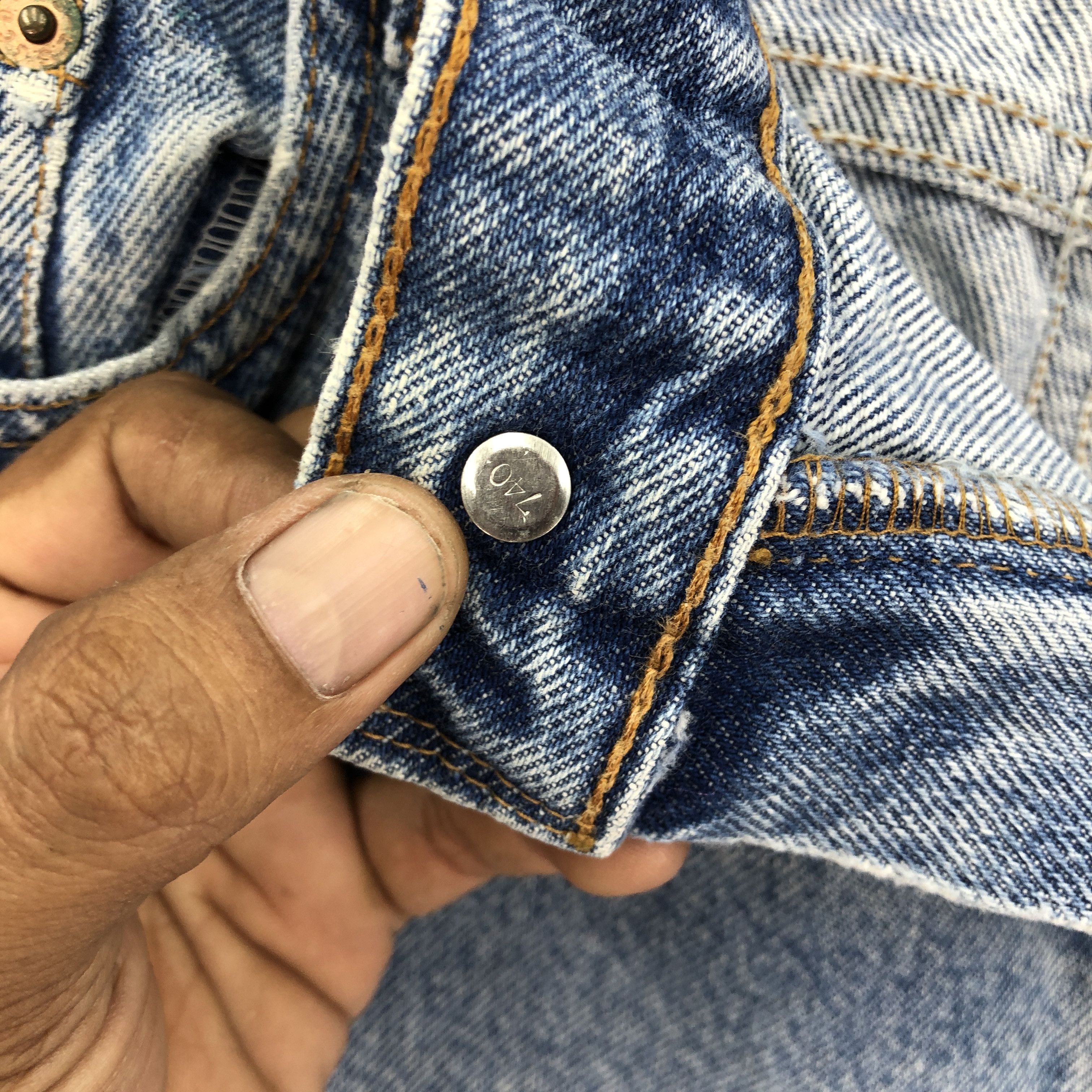 Levi's × Vintage Vintage Levis Stonewash Jeans Levi's Faded Light Wash Denim Size US 34 / EU 50 - 7 Thumbnail