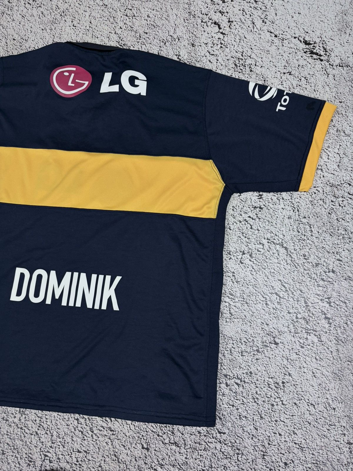 Japanese Brand Vtg Boca Juniors 2010 LG Soccer Jersey Polo Bloke Core Size US XL / EU 56 / 4 - 8 Thumbnail