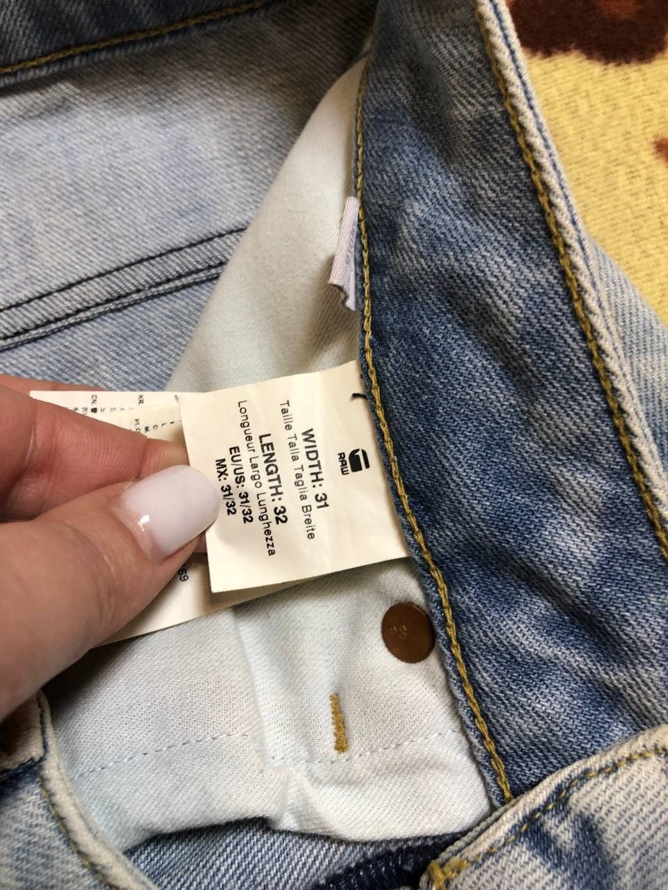 G-Star G-STAR RAW 3301 Slim Jeans Distressed Faded Rare Size US 31 - 3 Thumbnail