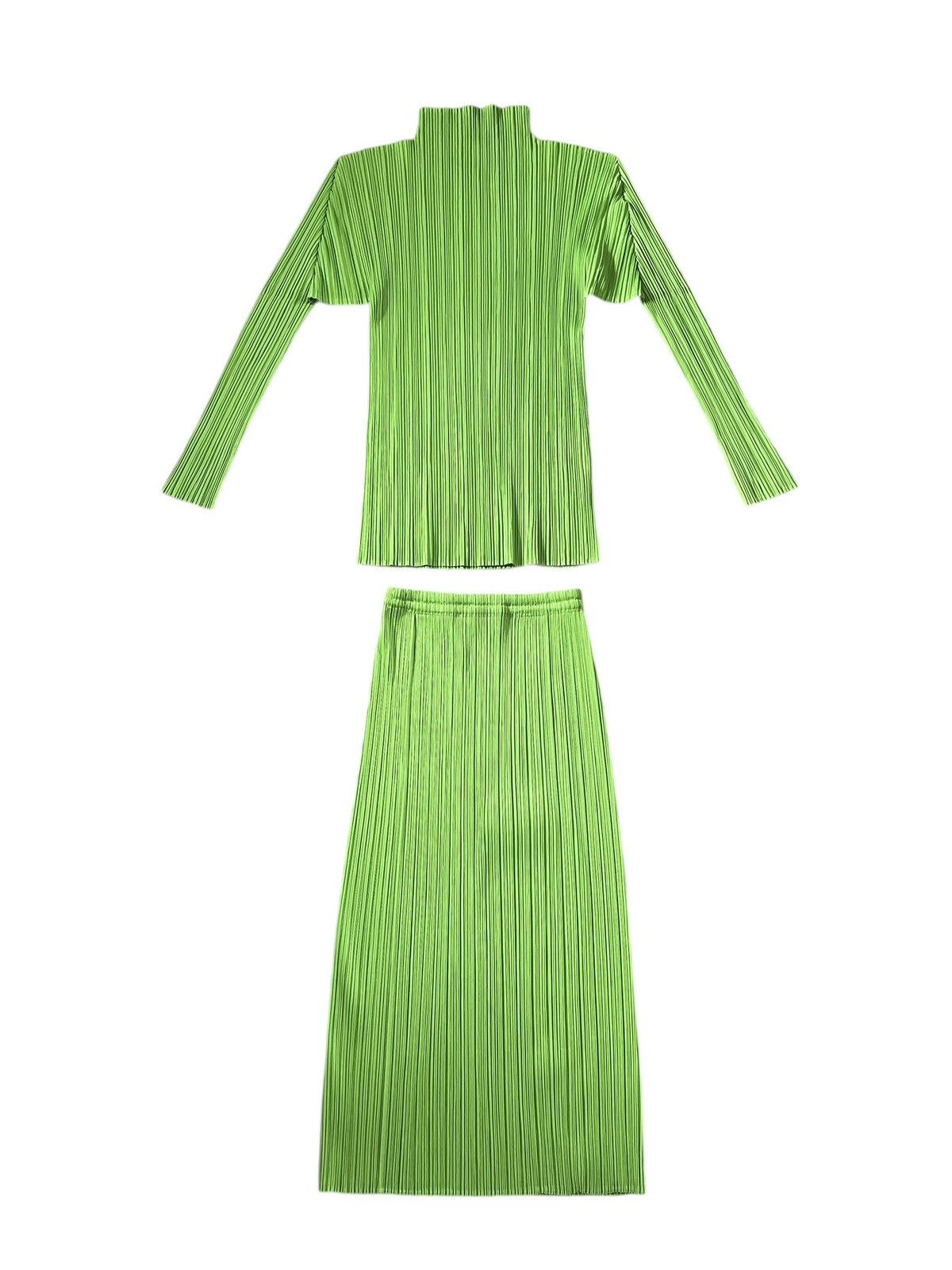 Pleats Please Issey Miyake 1990 Pleats Please Tops & Skirt Set Size S / US 4 / IT 40 - 2 Thumbnail