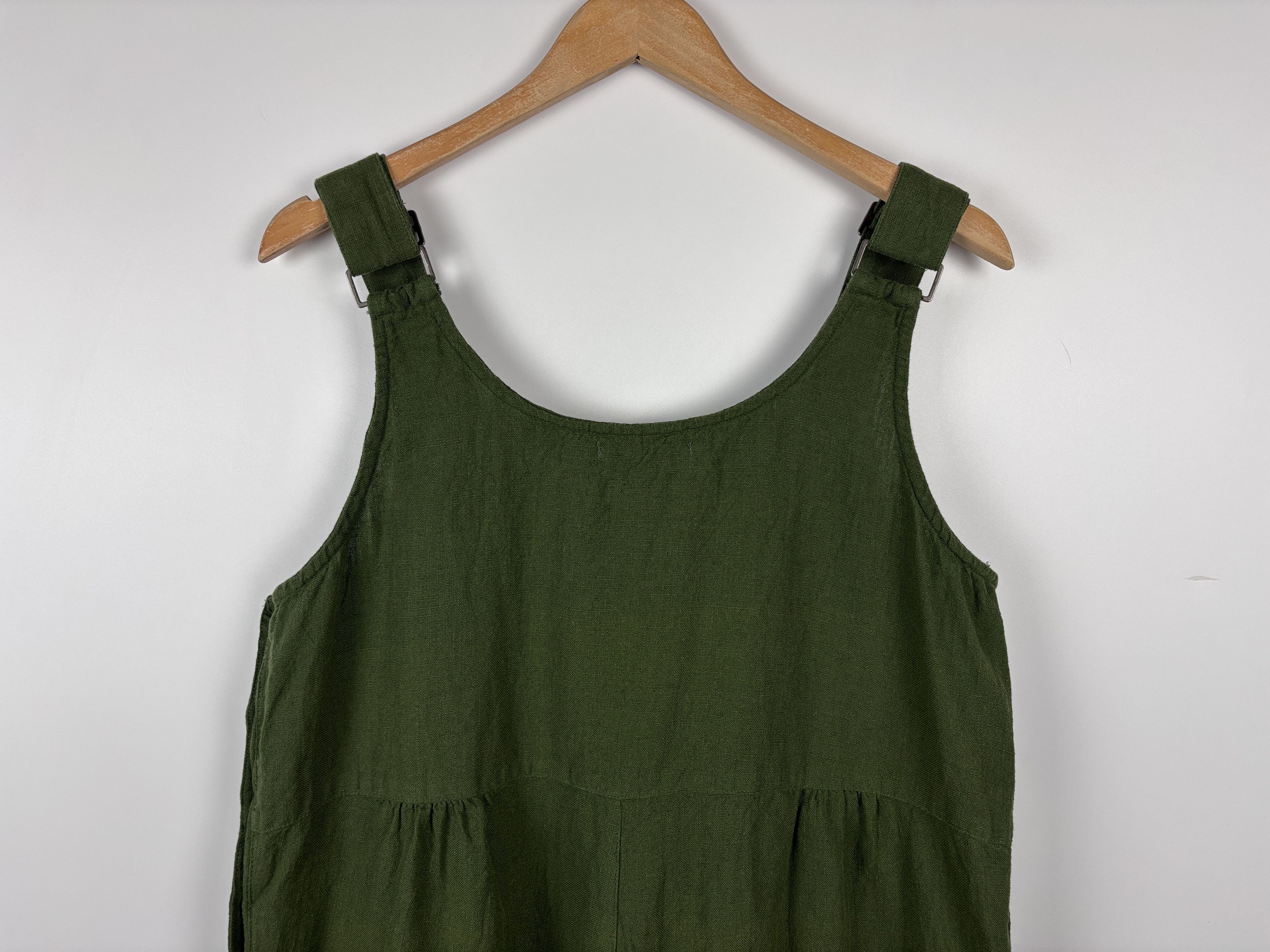 Gudrun Sjoden Gudrun Sjoden Dungaree Jumpsuit Overalls Cotton Linen M Size 30" / US 8 / IT 44 - 8 Thumbnail