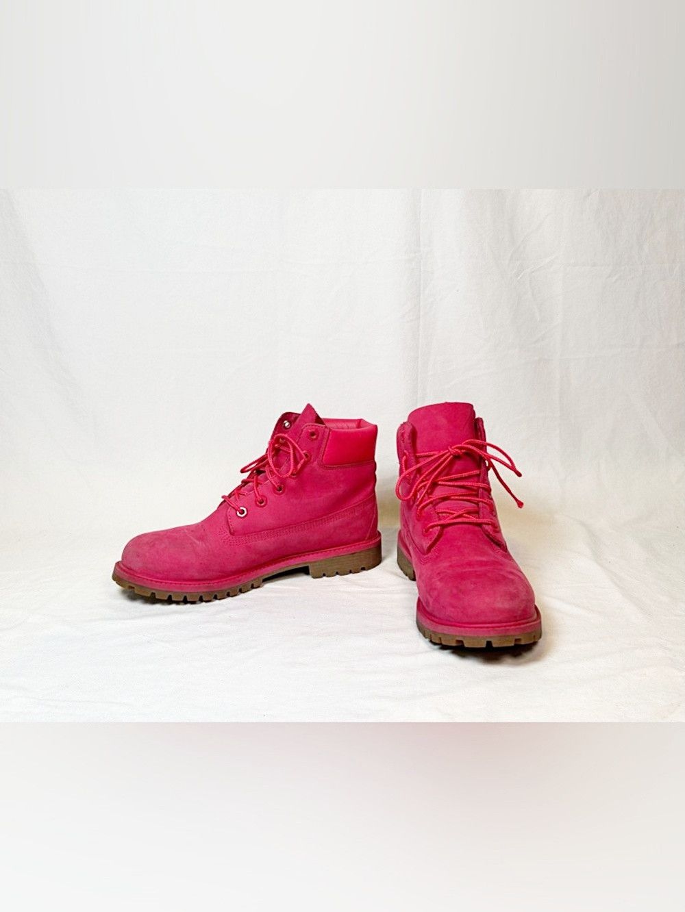 Timberland Timberland Pink Nubuck Premium 6-Inch Waterproof Boots~7~ Size US 7 / IT 37 - 2 Thumbnail