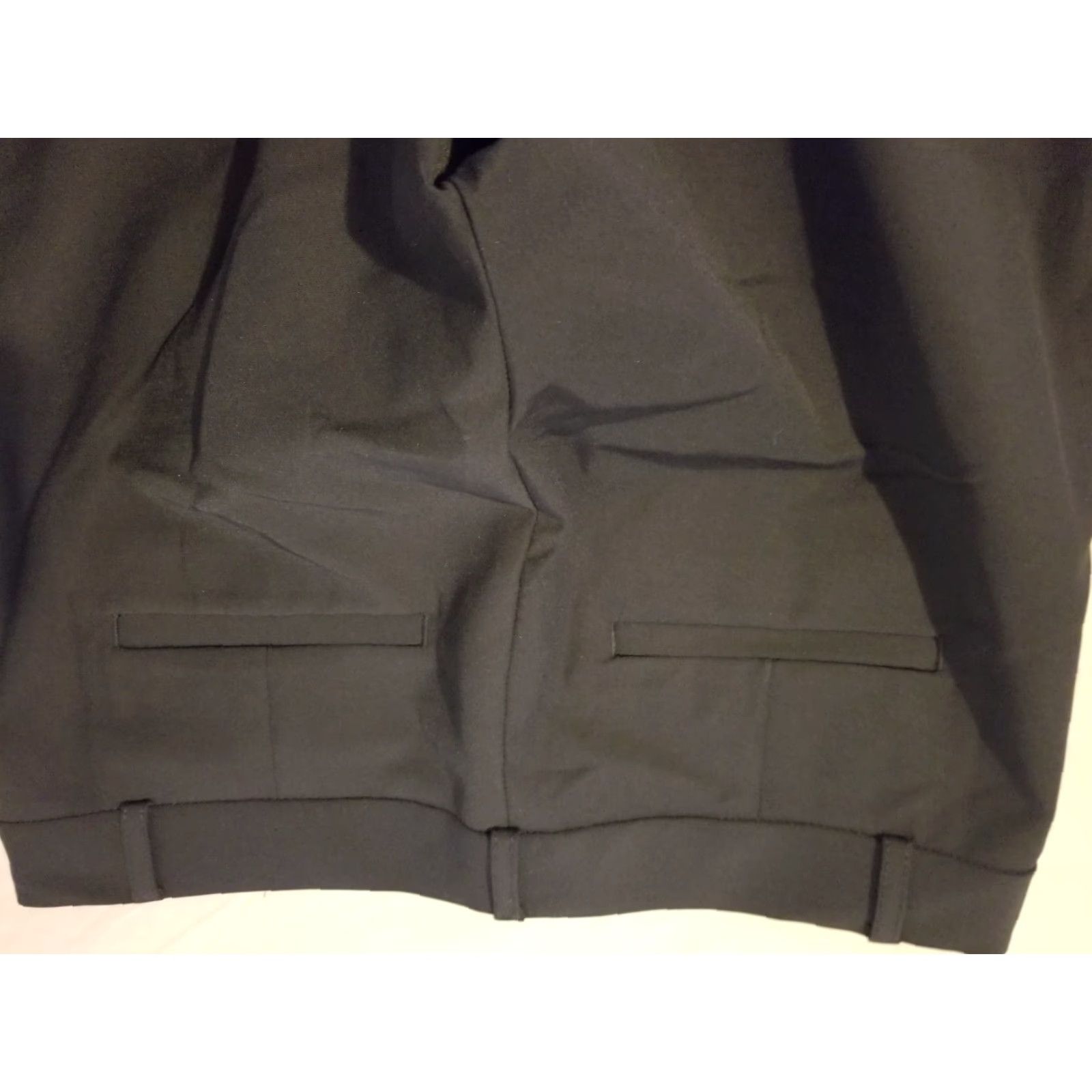 Banana Republic Womens Banana Republic Dress Pants 4L Black Khaki Slack Trouser Size 27" / US 4 / IT 40 - 2 Thumbnail
