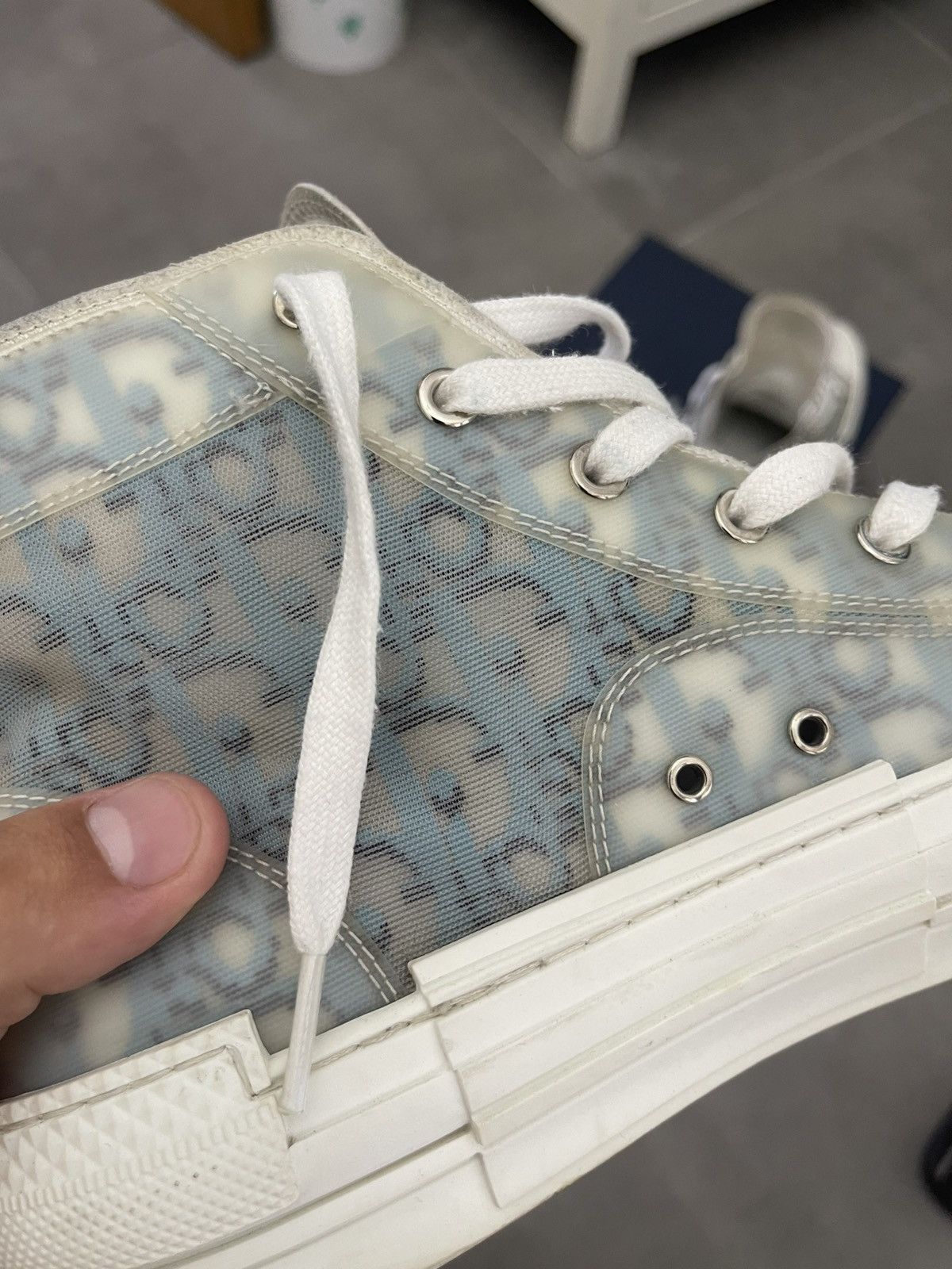 Dior Dior B23 High-Top Oblique Blu Taglia 42 Authentic Size US 8 / EU 41 - 6 Thumbnail