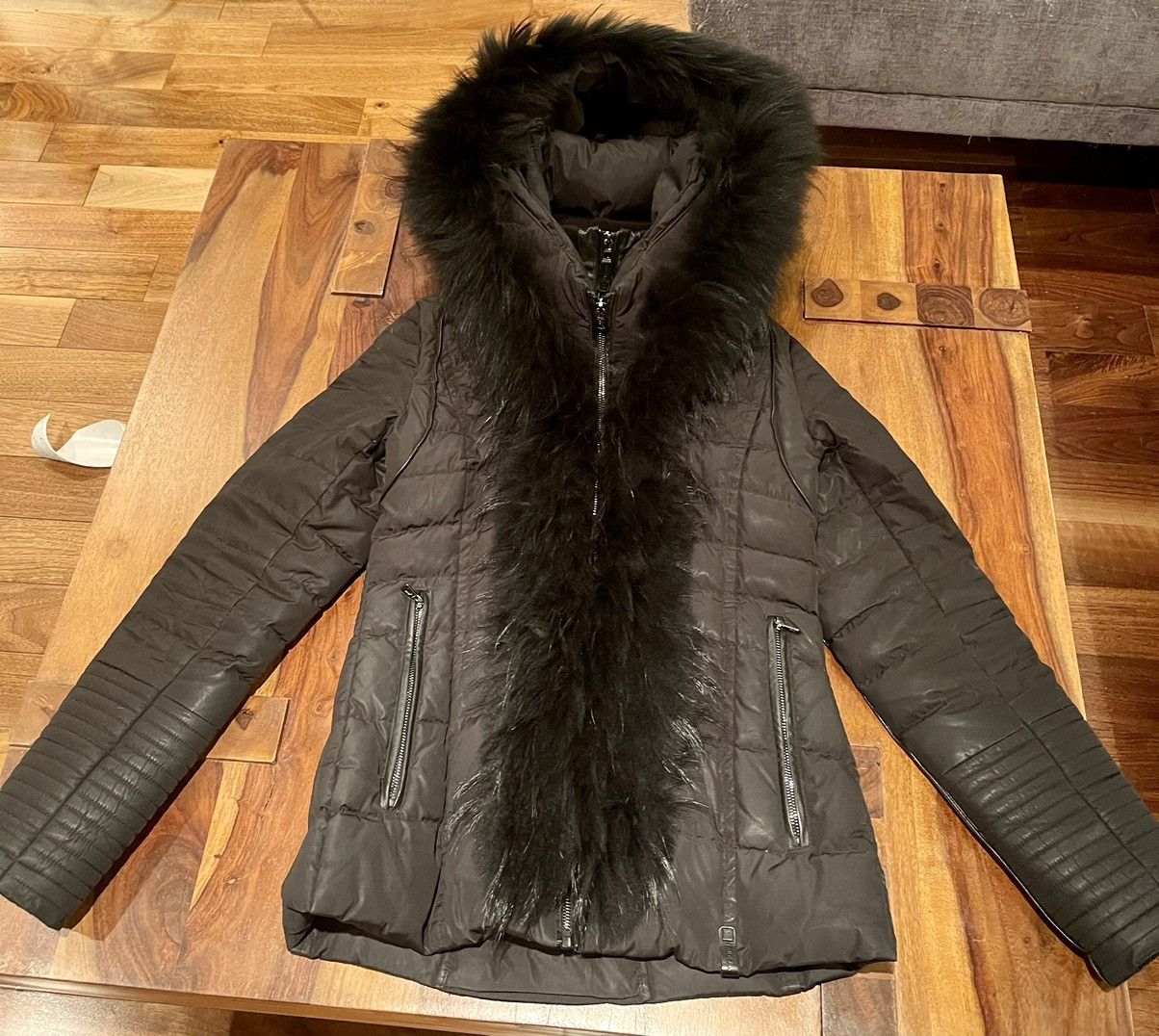 Image of Rudsak Winter Jacket With Small Defect in Black, Women's