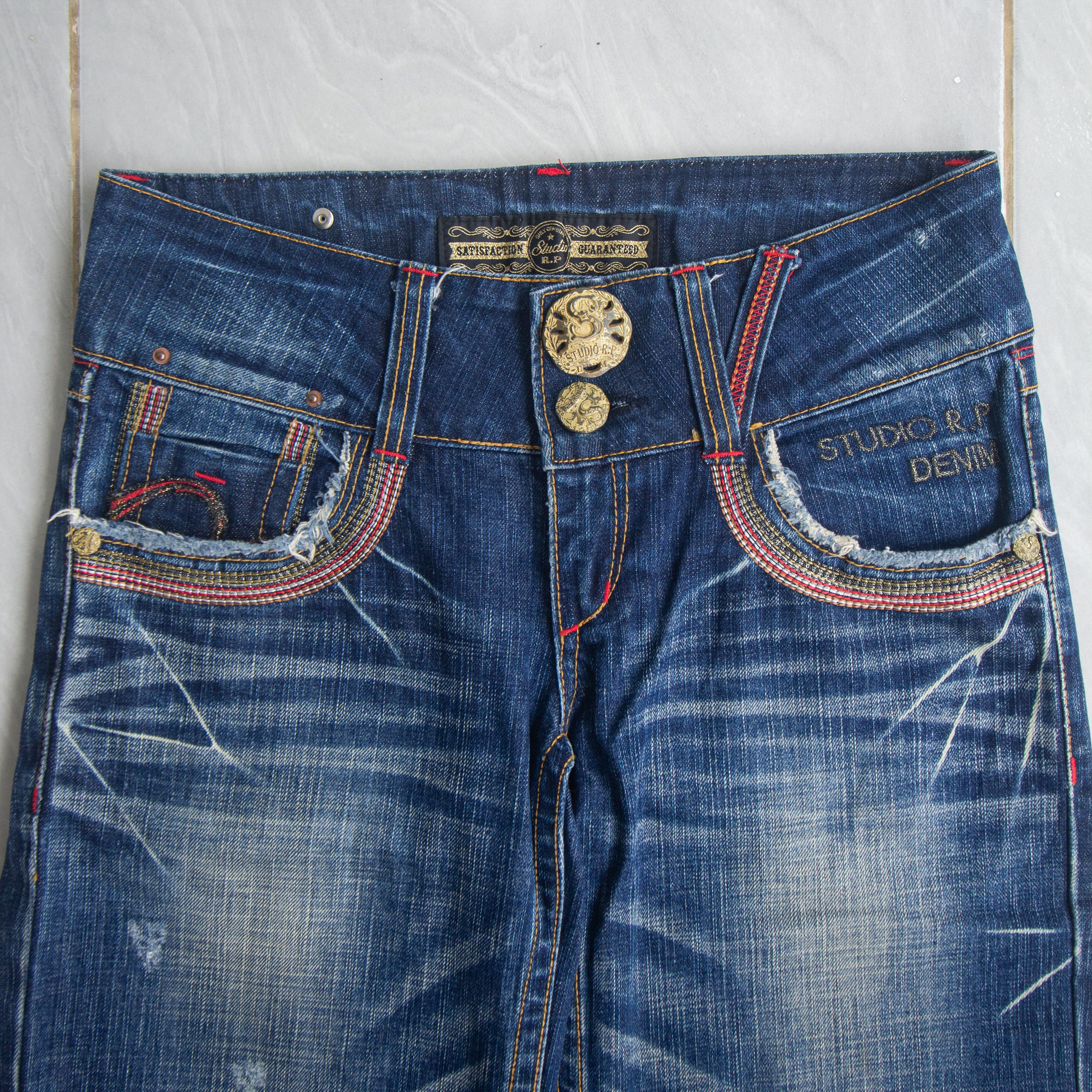 Japanese Brand Red Pepper Low Waist Bootcut Jeans Size 26" / US 2 / IT 38 - 3 Thumbnail