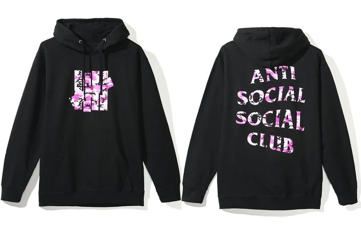 Anti Social Social Club × Undefeated Anti Social Social Club x Undefeated Pink Camo Black Hoodie Size US M / EU 48-50 / 2 - 1 Thumbnail