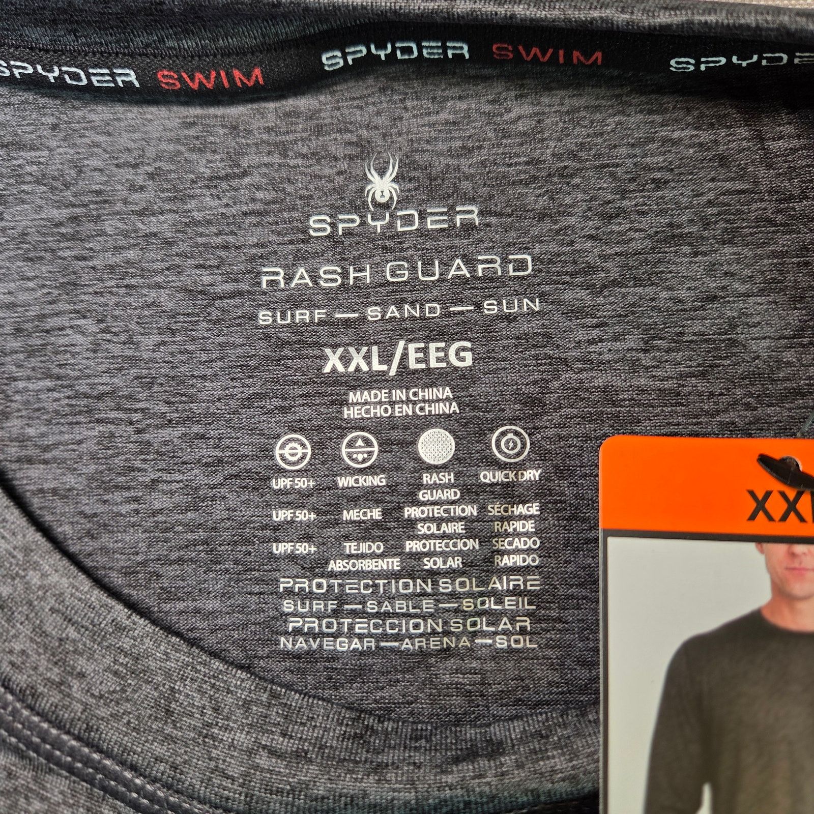 Spyder Spyder Swim Rash Guard XXL UPF 50+ Long Sleeve Size US XXL / EU 58 / 5 - 4 Thumbnail
