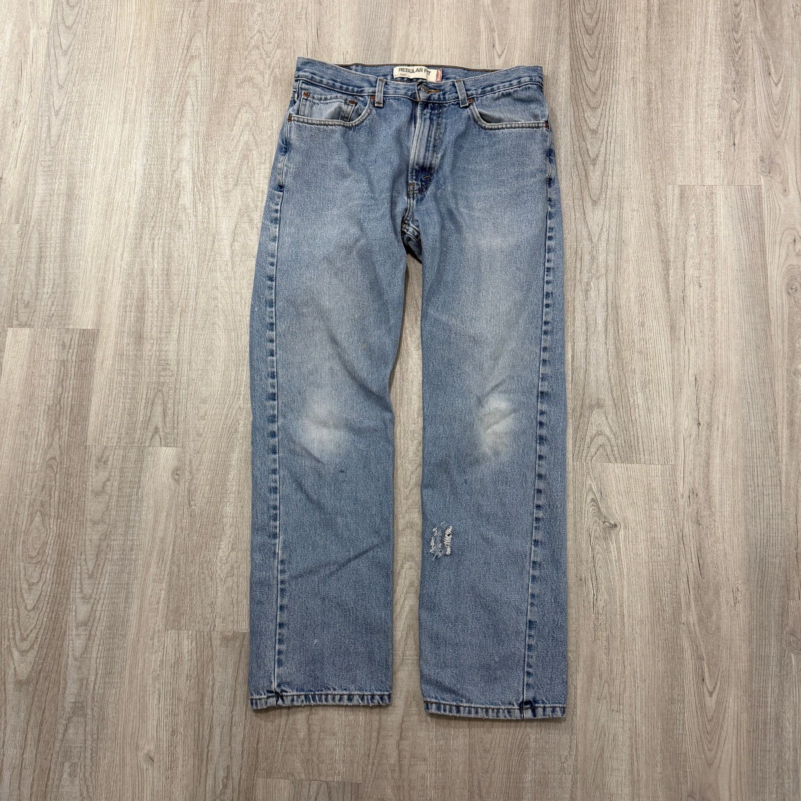 Vintage Vintage Levis 505 Jeans Men's 34x32 Blue Denim Regular Fit Size US 34 / EU 50 - 2 Thumbnail