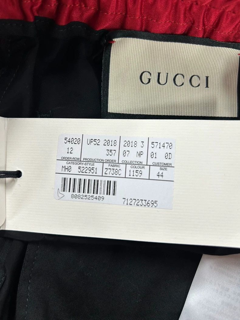 Gucci Gucci Black red side webbing elastic drawstring waist men's Size US 40 / EU 56 - 5 Thumbnail