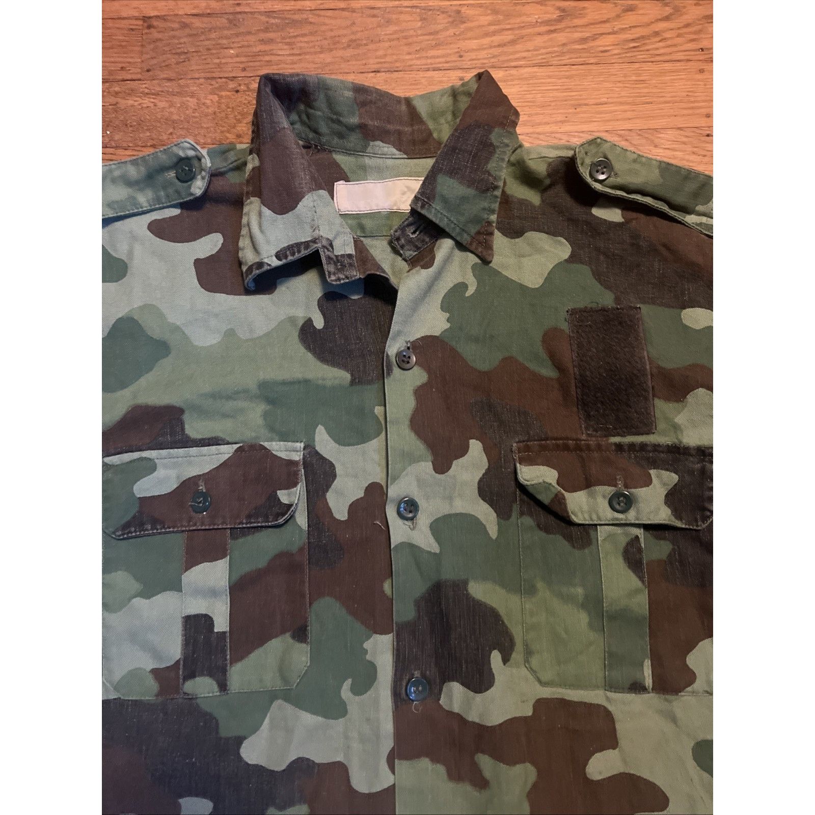 Other Serbian Army Yugoslav Army M93 Camo Shirt Vintage Large Size US L / EU 52-54 / 3 - 5 Thumbnail