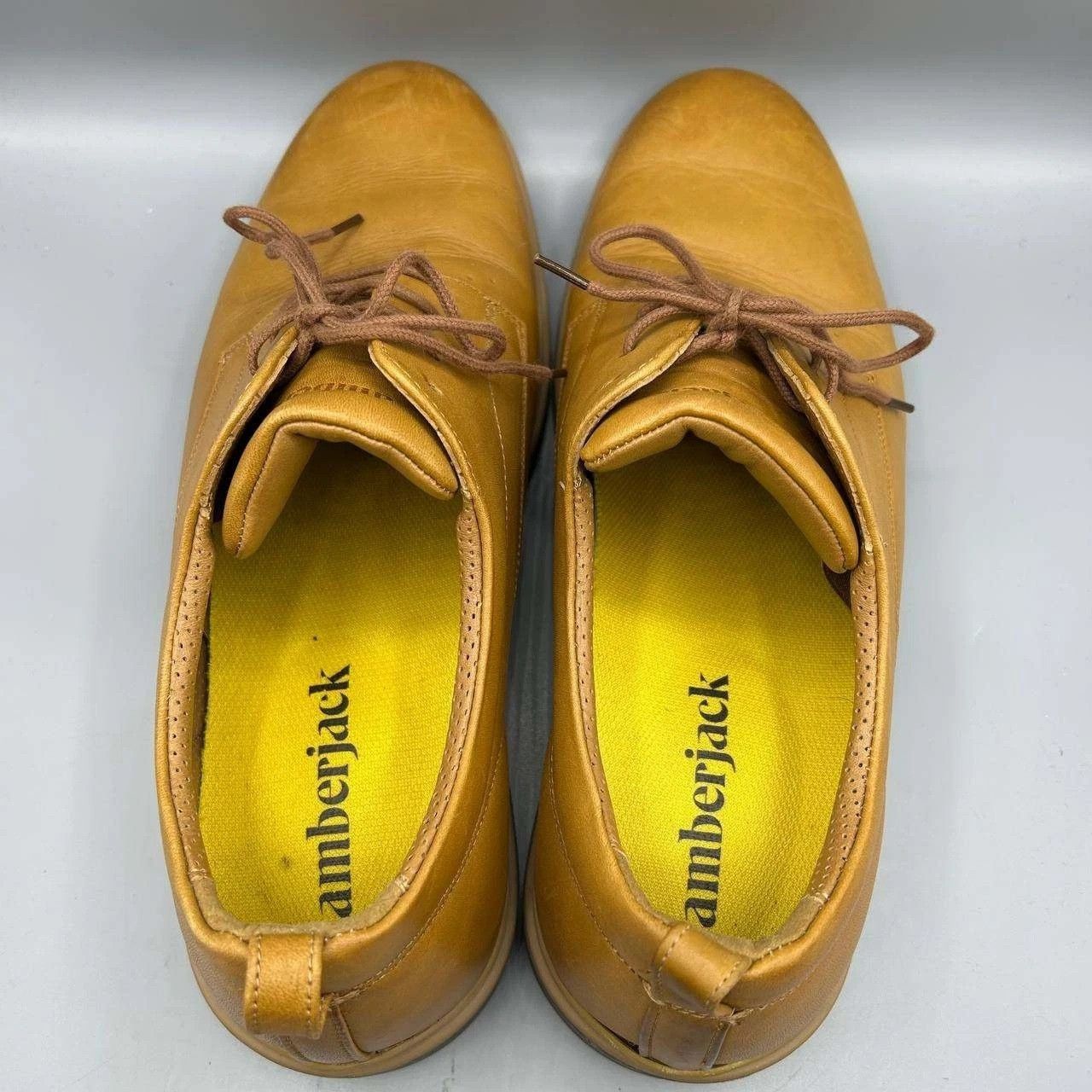 Other Amberjack The Original Derby Shoes Men Leather Honey Tan 12 Size US 12 / EU 45 - 3 Thumbnail