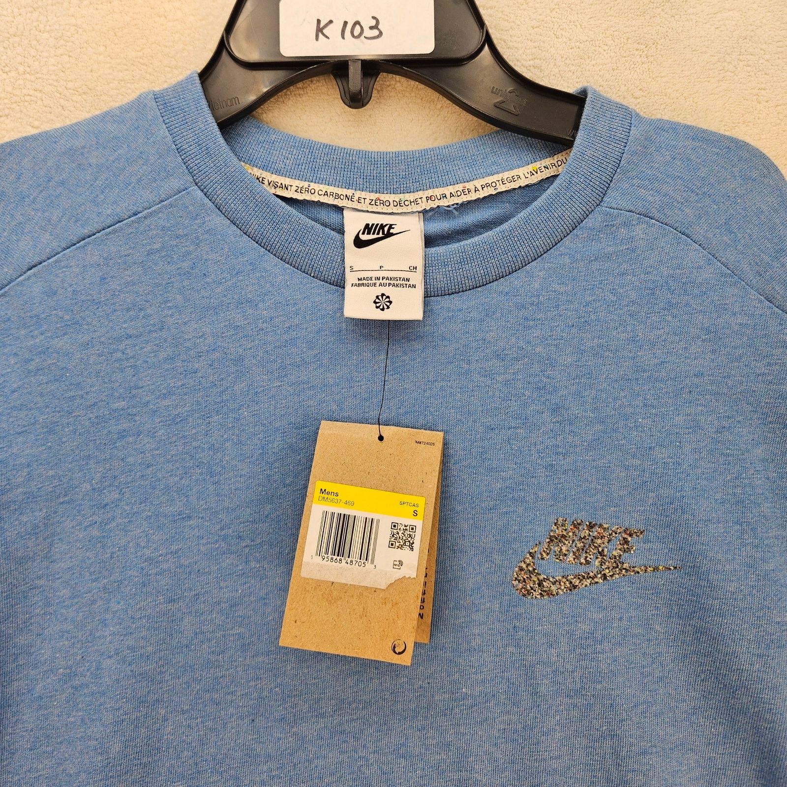 Nike NIKE MEN'S SMALL NSW MOVE TO ZERO REVIVAL SHORT SLEEVE TSHIR Size US S / EU 44-46 / 1 - 2 Thumbnail