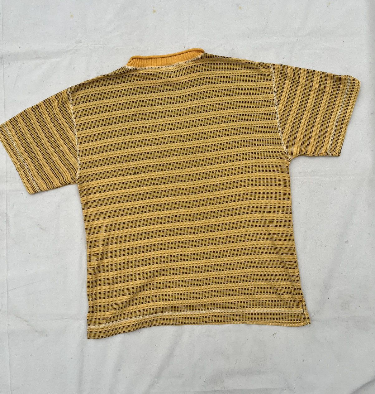 Japanese Brand Stripped Rib Collar Stormes Street Y2K Style Tee Size US XL / EU 56 / 4 - 5 Thumbnail