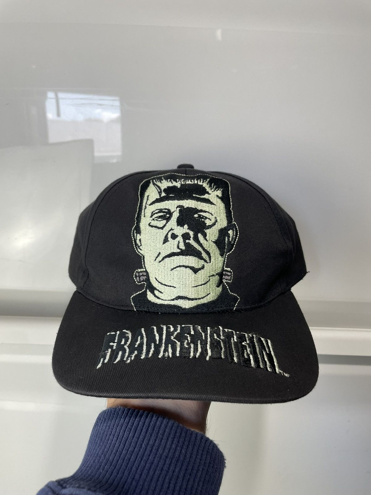 Universal Studios Vintage Frankenstein Hat Adjustable Black 90s Universal Size ONE SIZE - 2 Thumbnail