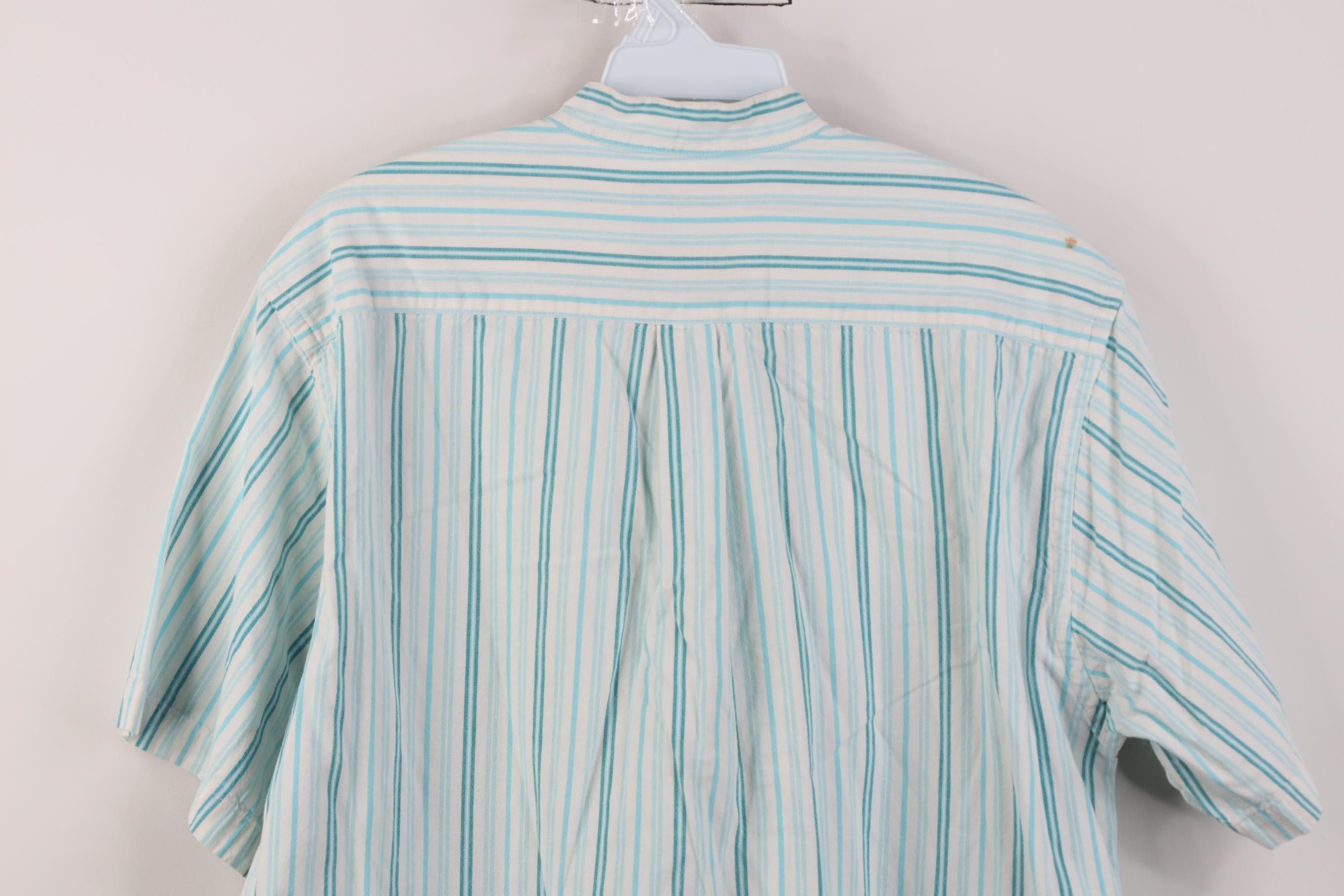 Vintage Vintage 90s Streetwear Band Collar Striped Button Down Polo Size US S / EU 44-46 / 1 - 13 Thumbnail