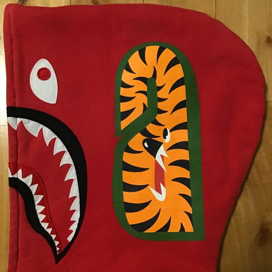 Bape BAPE Shark full zip hoodie black camo x red a bathing ape Size US M / EU 48-50 / 2 - 6 Thumbnail