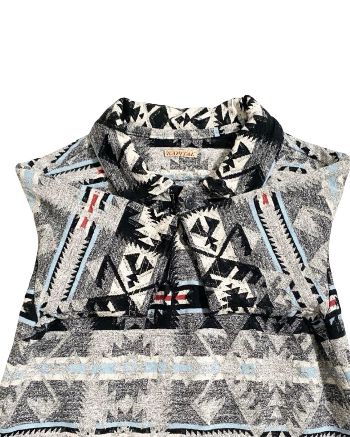 Kapital Native American Style Cotton Polo T-Shirt Size US S / EU 44-46 / 1 - 3 Thumbnail