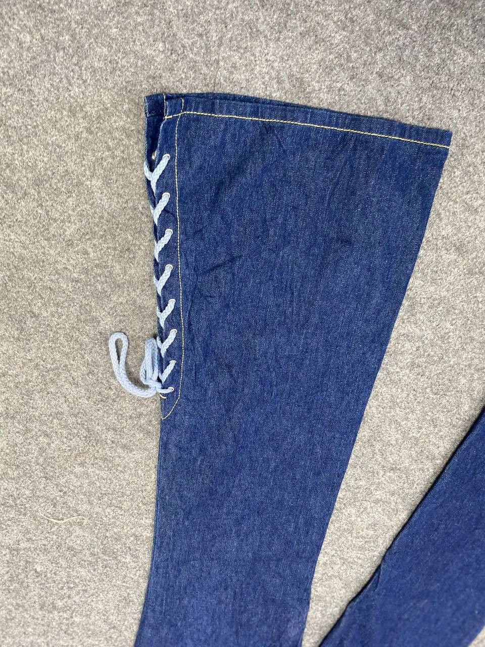 Japanese Brand vintage japanese brand bootcut flare denim nice design Size 28" / US 6 / IT 42 - 5 Thumbnail