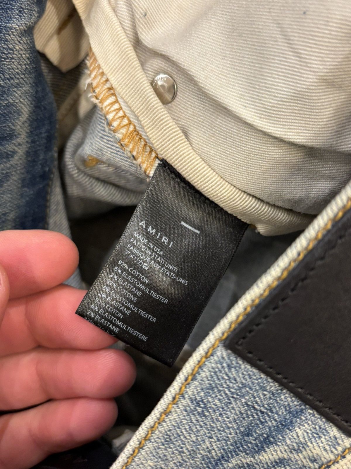 Amiri Amiri Thrasher Multi Patch Denim Jeans Size US 31 - 4 Thumbnail