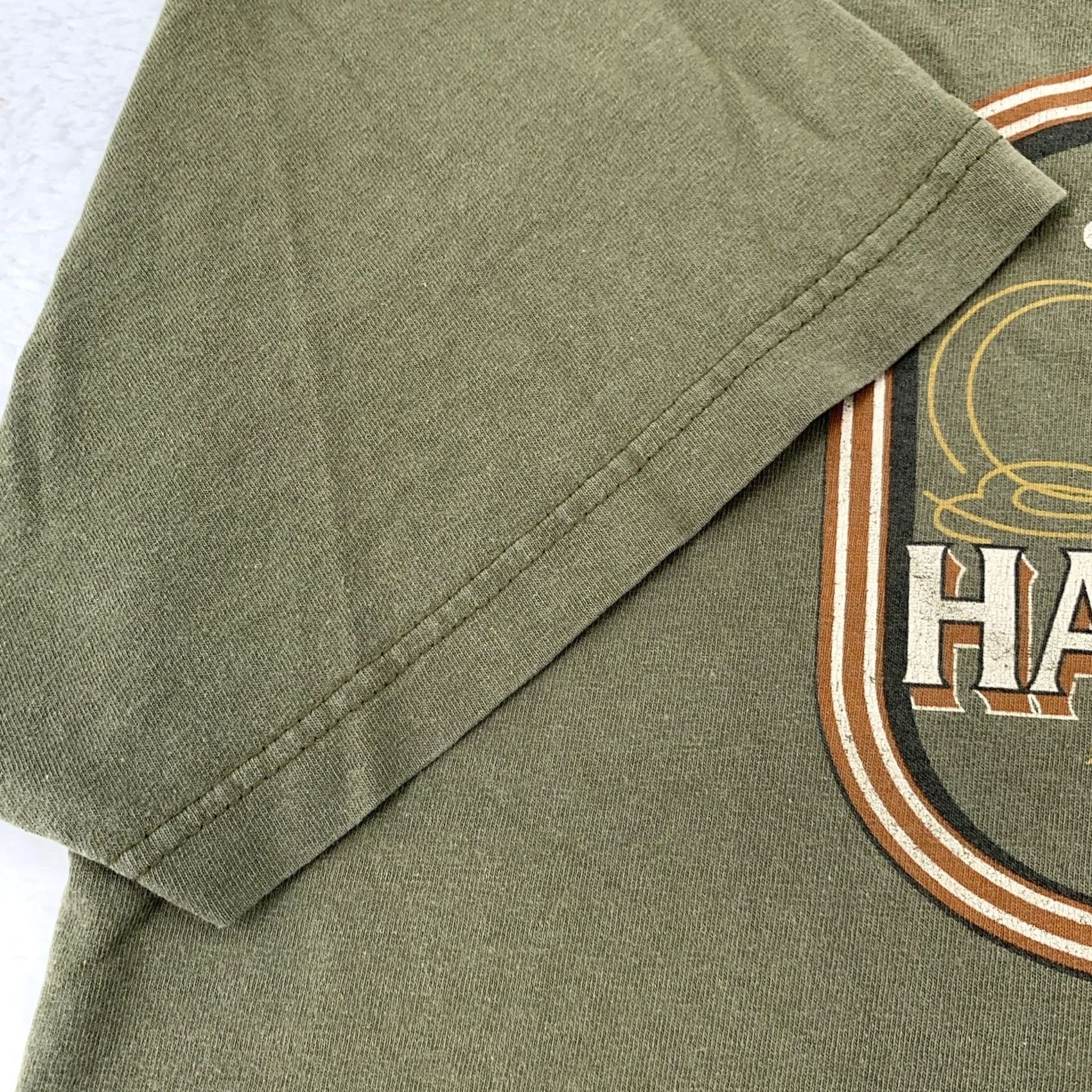 Harley Davidson Harley-Davidson Shirt Mens XXL Green Graphic Print Crew Neck Short Sleeve Vintage(Biker) Desert? Size US XXL / EU 58 / 5 - 6 Thumbnail