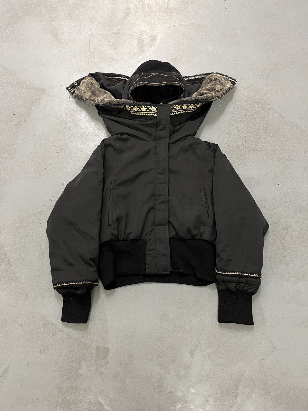 Marithe + Francois Girbaud Marithé + François Girbaud Double Split Fur Hood Jacket Size M / US 6-8 / IT 42-44 - 1 Thumbnail