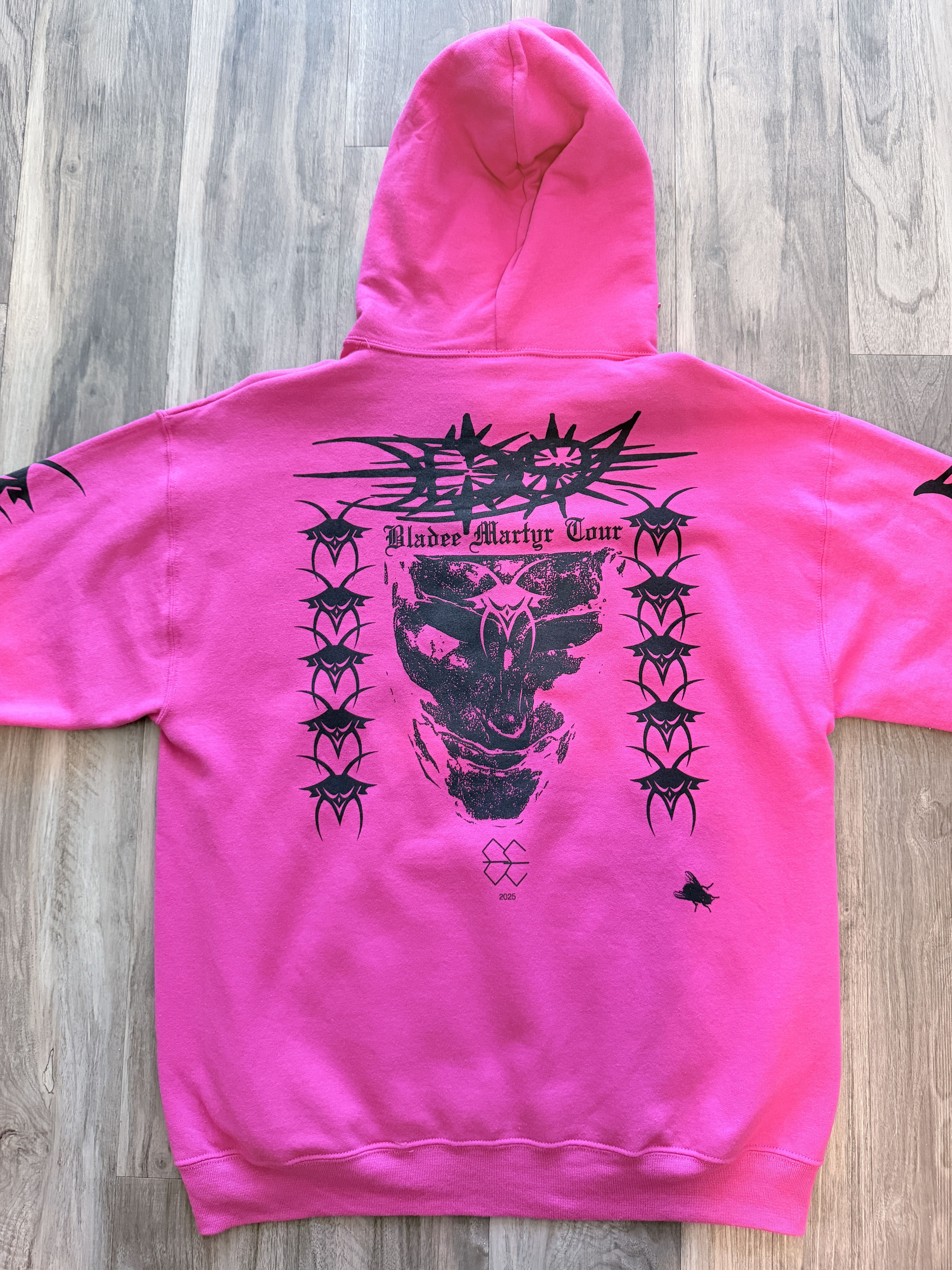 Drain Gang Bladee Acid Rain Martyr Hoodie Pink Size US L / EU 52-54 / 3 - 2 Thumbnail