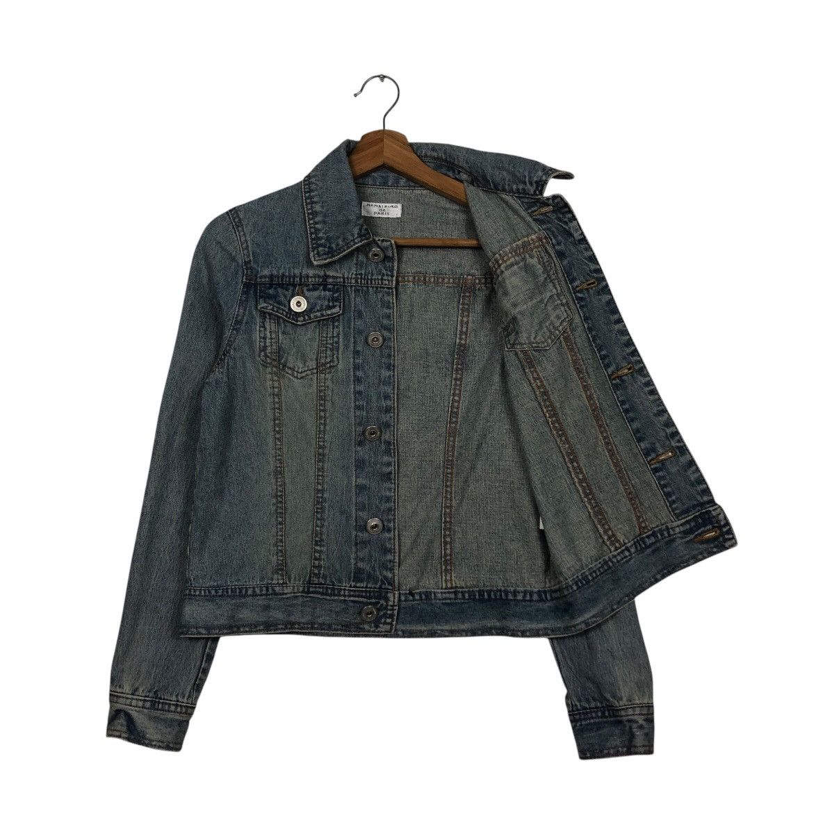 Hysteric Glamour 📌Vintage Cropped Biker Denim Jacket Mamaikuko de Paris Size US M / EU 48-50 / 2 - 11 Thumbnail