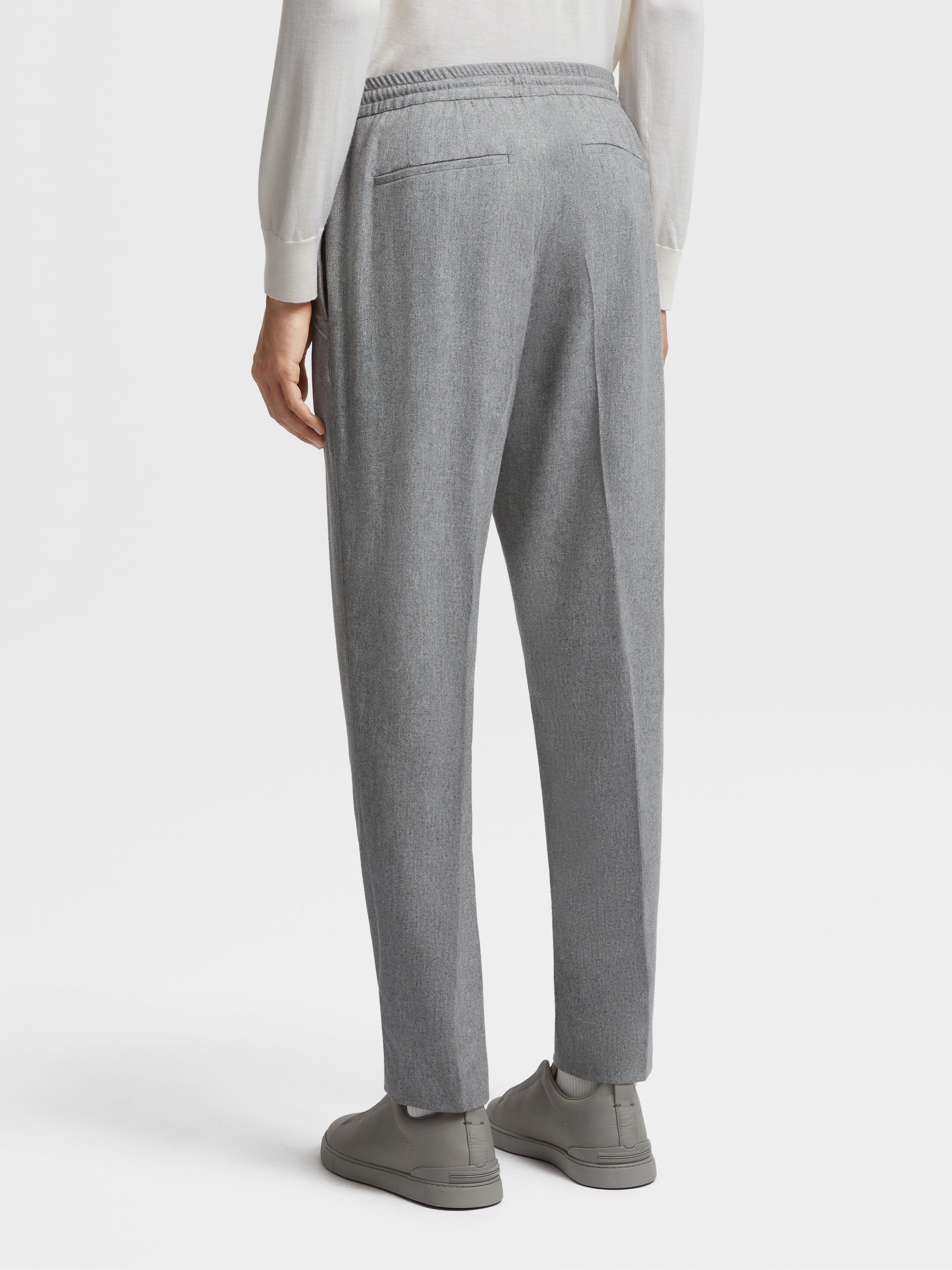 Ermenegildo Zegna UCI20A6-TT18-001 14MILMIL14 Wool Blend Joggers Size US 34 / EU 50 - 3 Thumbnail