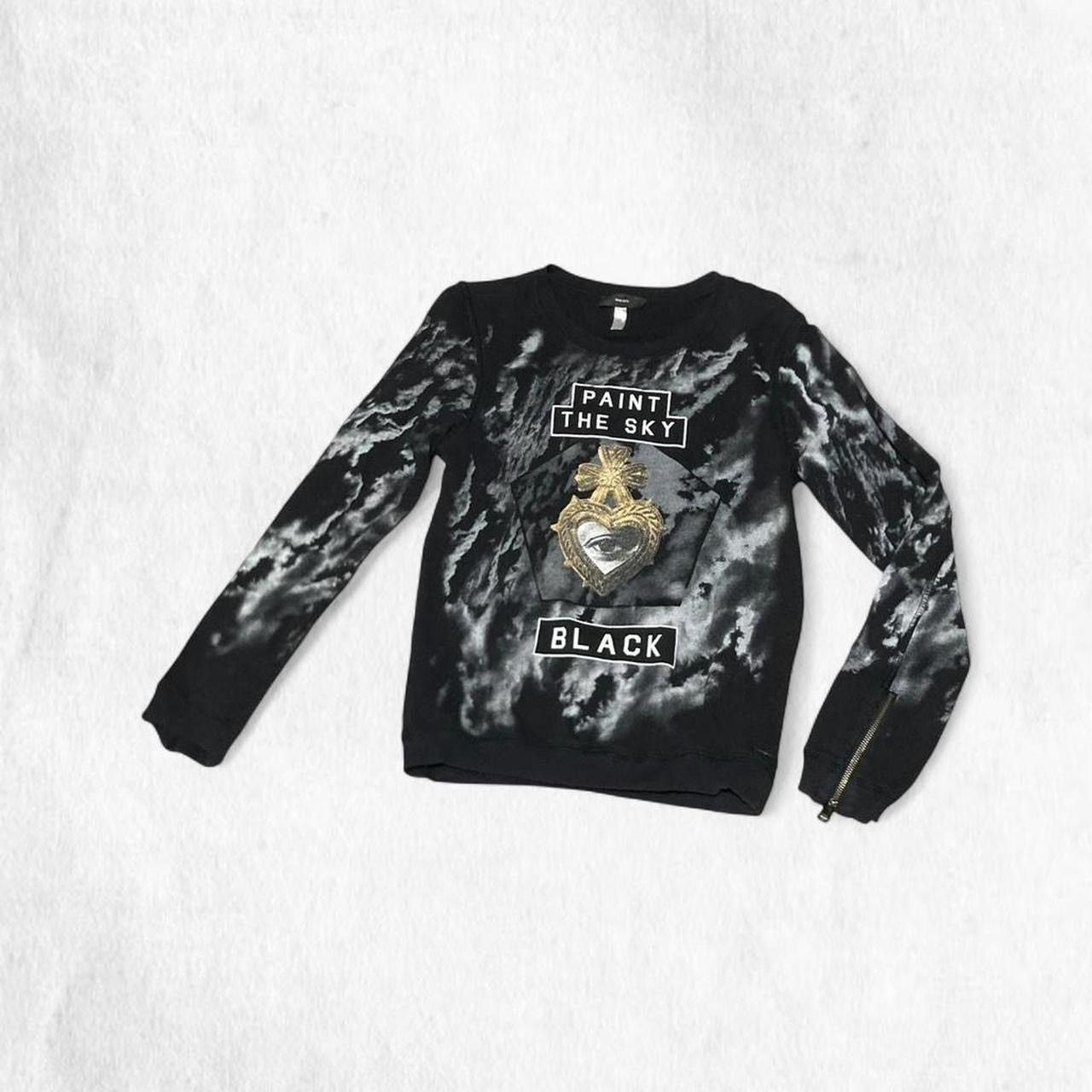 Diesel Diesel Paint the Sky Black 👁️ sweatshirt Size S / US 4 / IT 40 - 1 Thumbnail