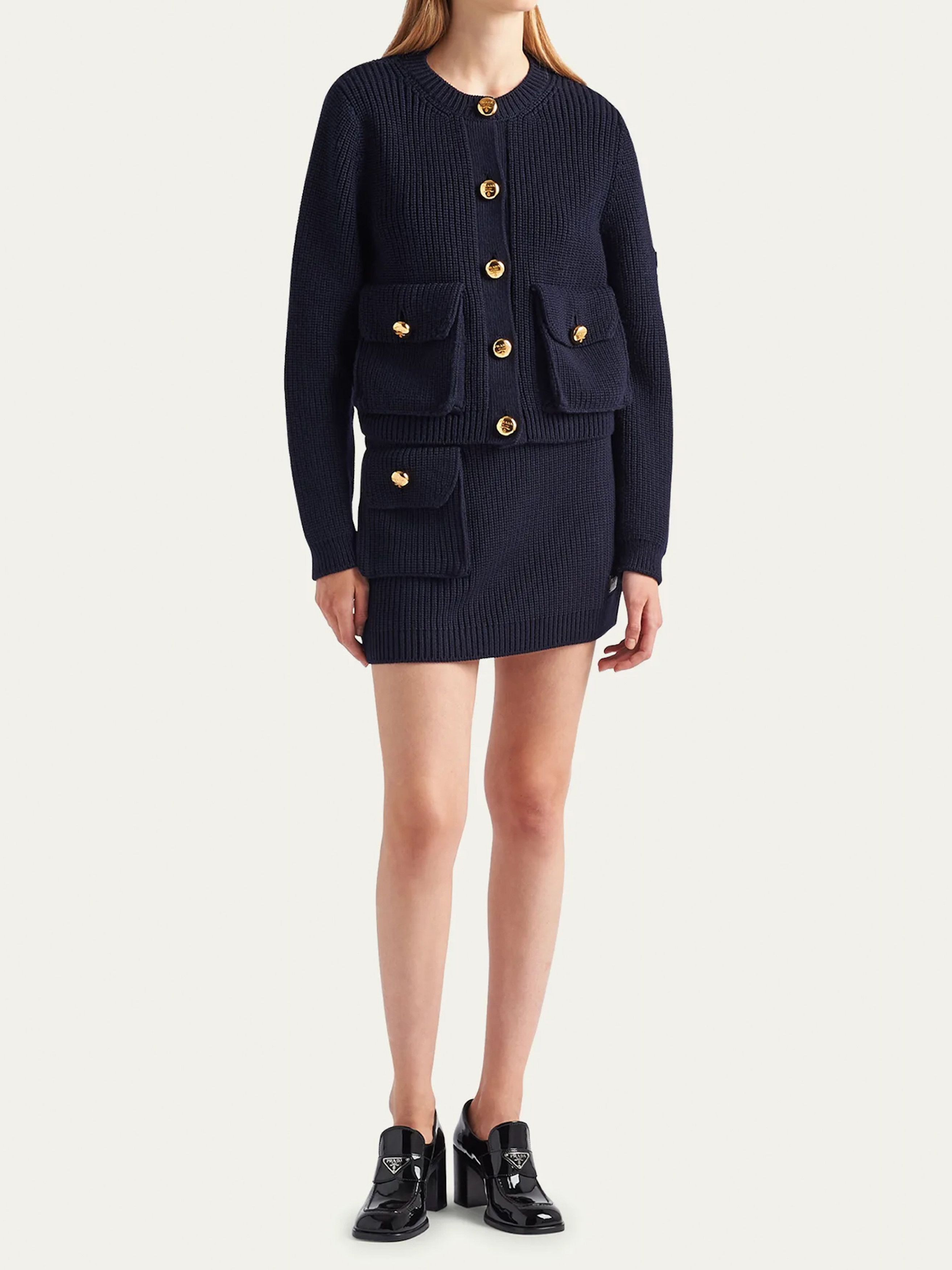 Prada Prada Wool Flap Pocket Mini Skirt Size 27" / US 4 / IT 40 - 1 Thumbnail