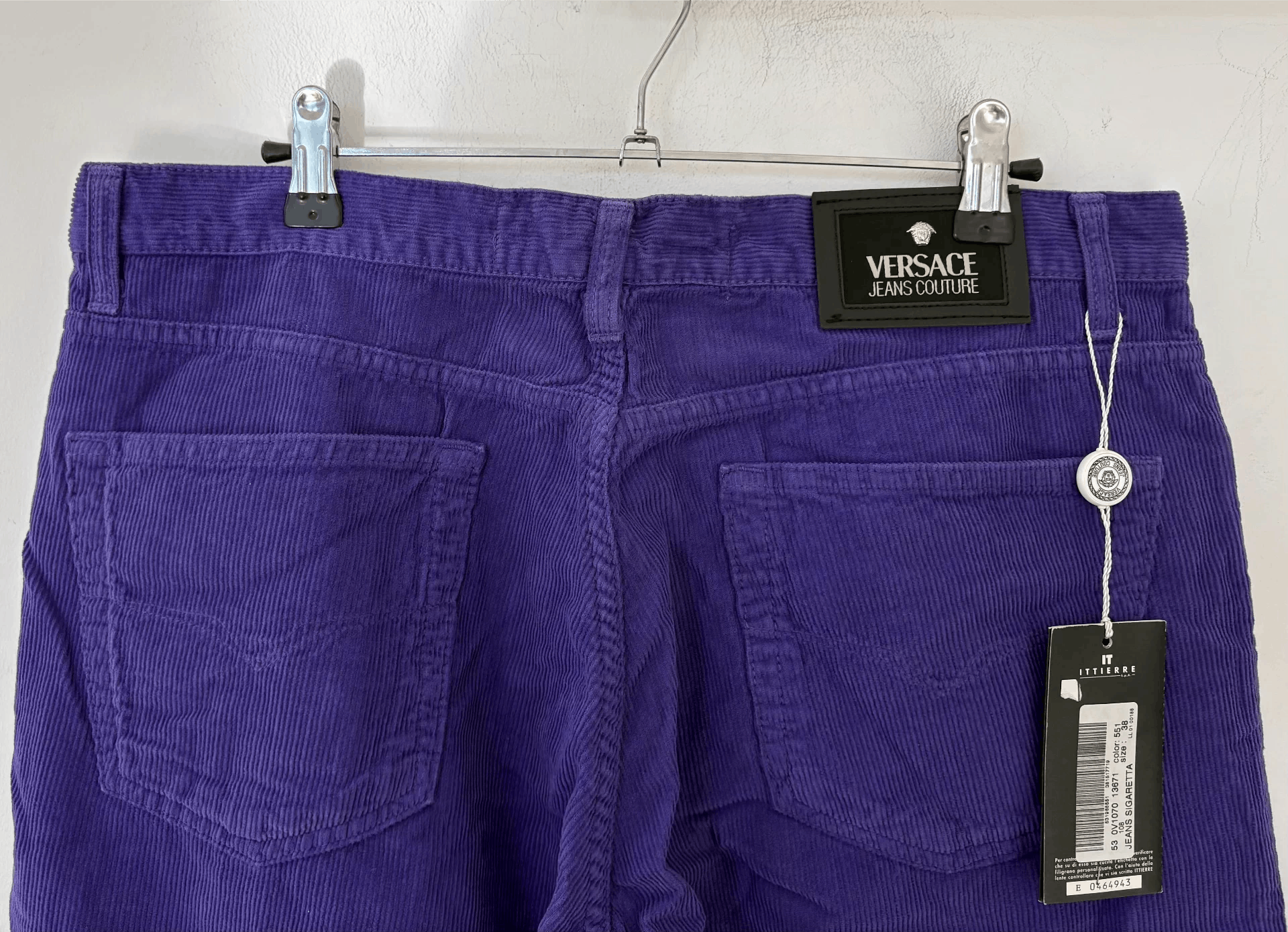 Versace Jeans Couture Versace Jeans Couture Men's Purple Corduroy Trousers Ｑ21 Size US 36 / EU 52 - 3 Thumbnail