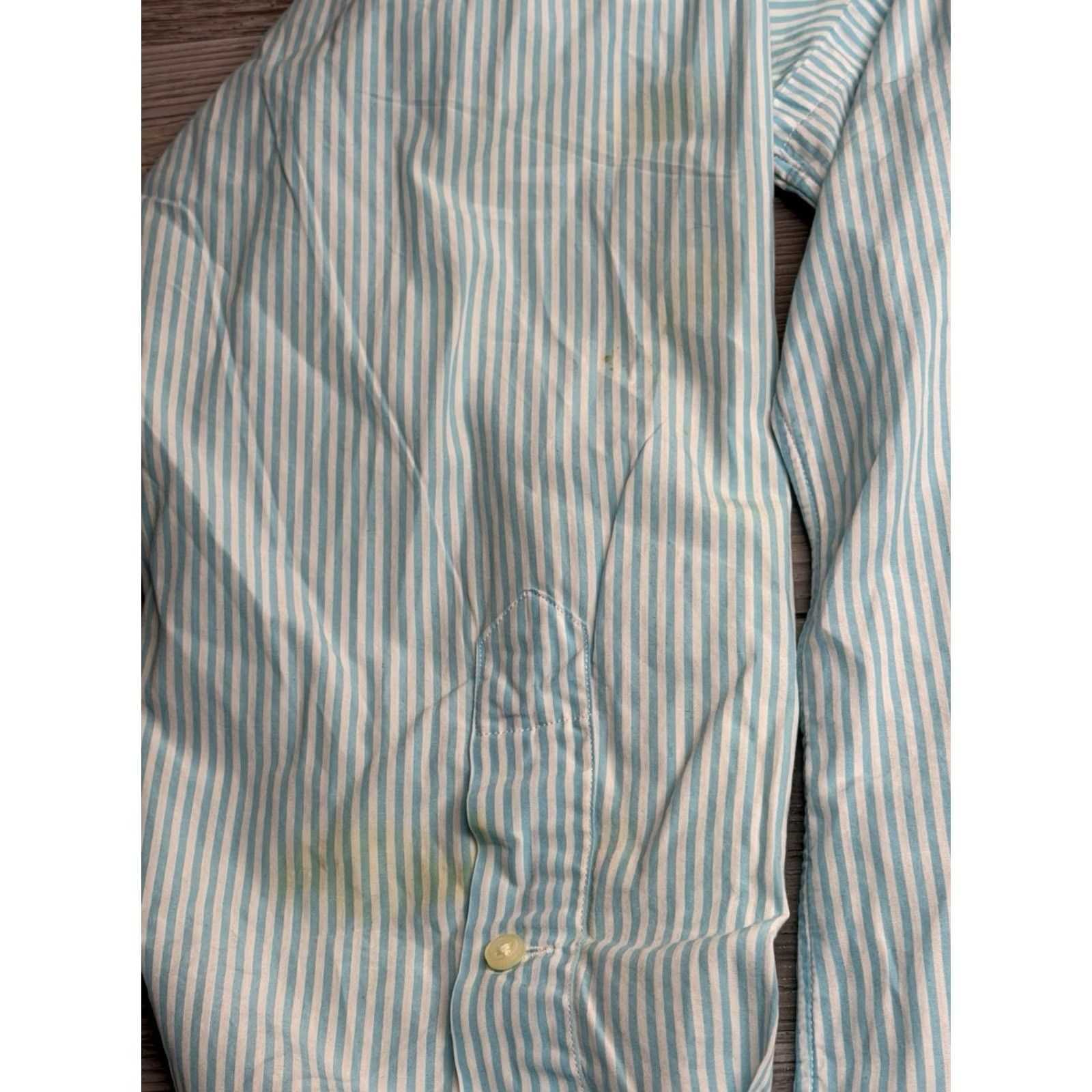 Ralph Lauren VINTAGE Ralph Lauren Classic Fit Oxford Shirt 2XL Green Striped Long Sleeve Button-Up Men’s Shirt Size US XXL / EU 58 / 5 - 5 Thumbnail