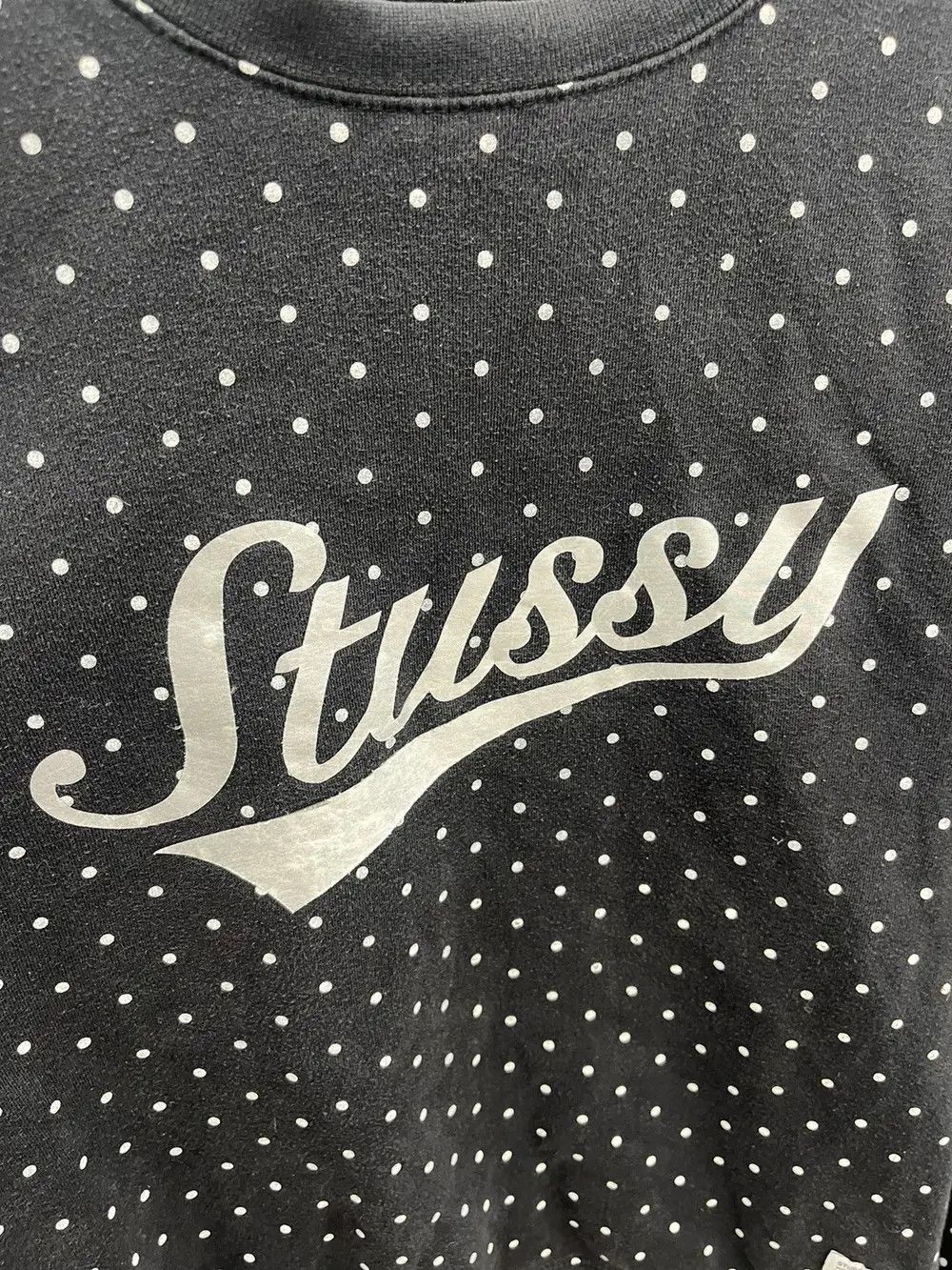 Stussy Vintage Stussy Polka Dot Cotton Crewneck Sweatshirt Size US M / EU 48-50 / 2 - 2 Thumbnail