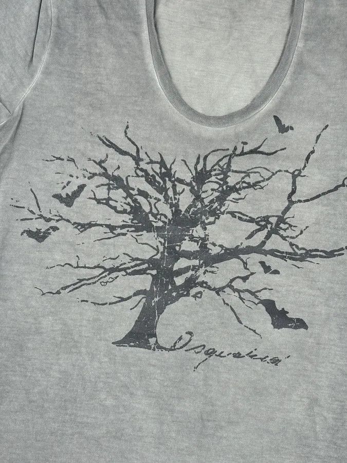 Vintage AW2010 Dsquared2 Grey Nature Morte Tree T-Shirt Size S / US 4 / IT 40 - 4 Thumbnail