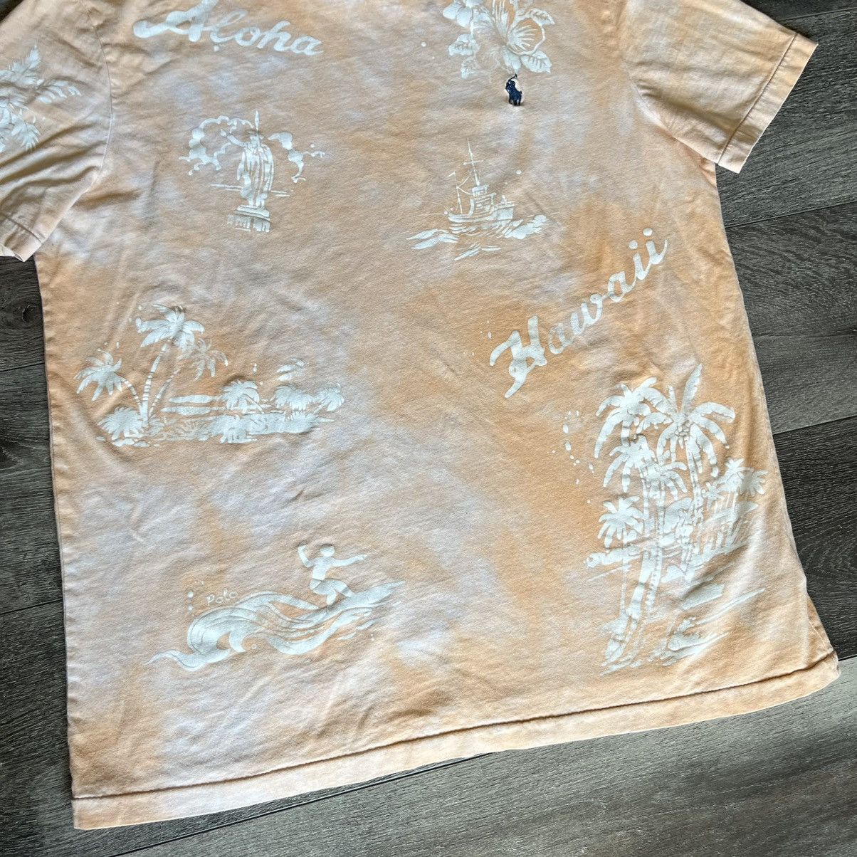 Polo Ralph Lauren Polo Ralph Lauren Hawaiian Aloha Floral Small Logo Tee Shirt Size US M / EU 48-50 / 2 - 3 Thumbnail