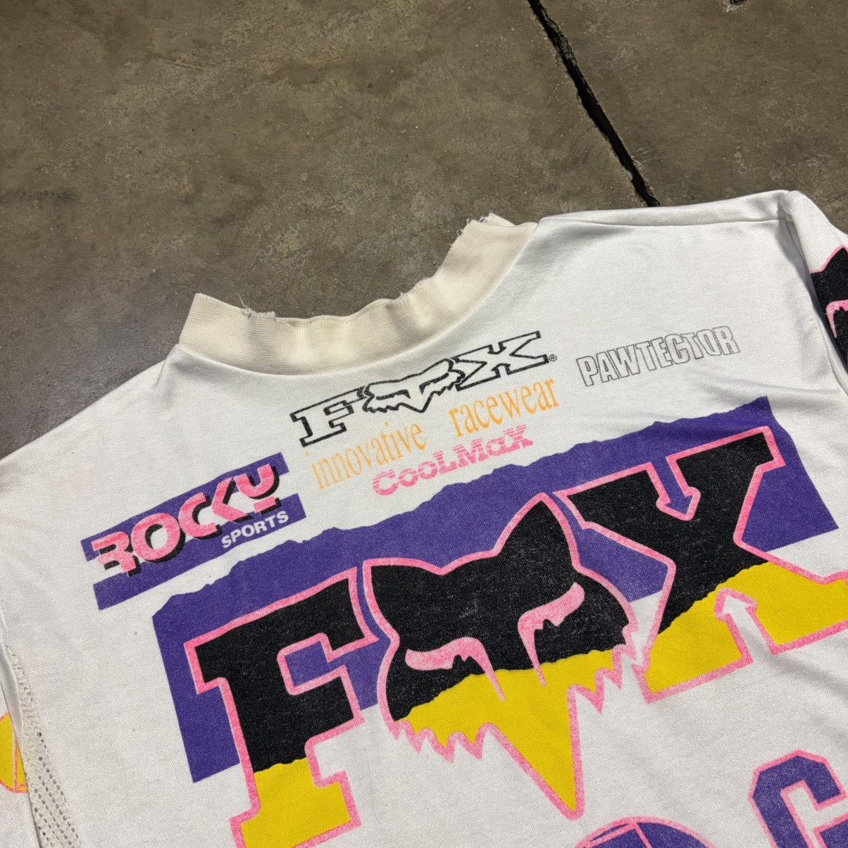 Fox Racing Vintage Fox Racing Image BMX Motocross Jersey Padded 90s Size US M / EU 48-50 / 2 - 4 Thumbnail