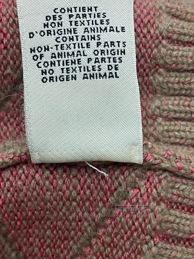 Hermes Hermes Khaki Checkered Cashmere Sweater Size XXS / US 00 / IT 34 - 6 Thumbnail