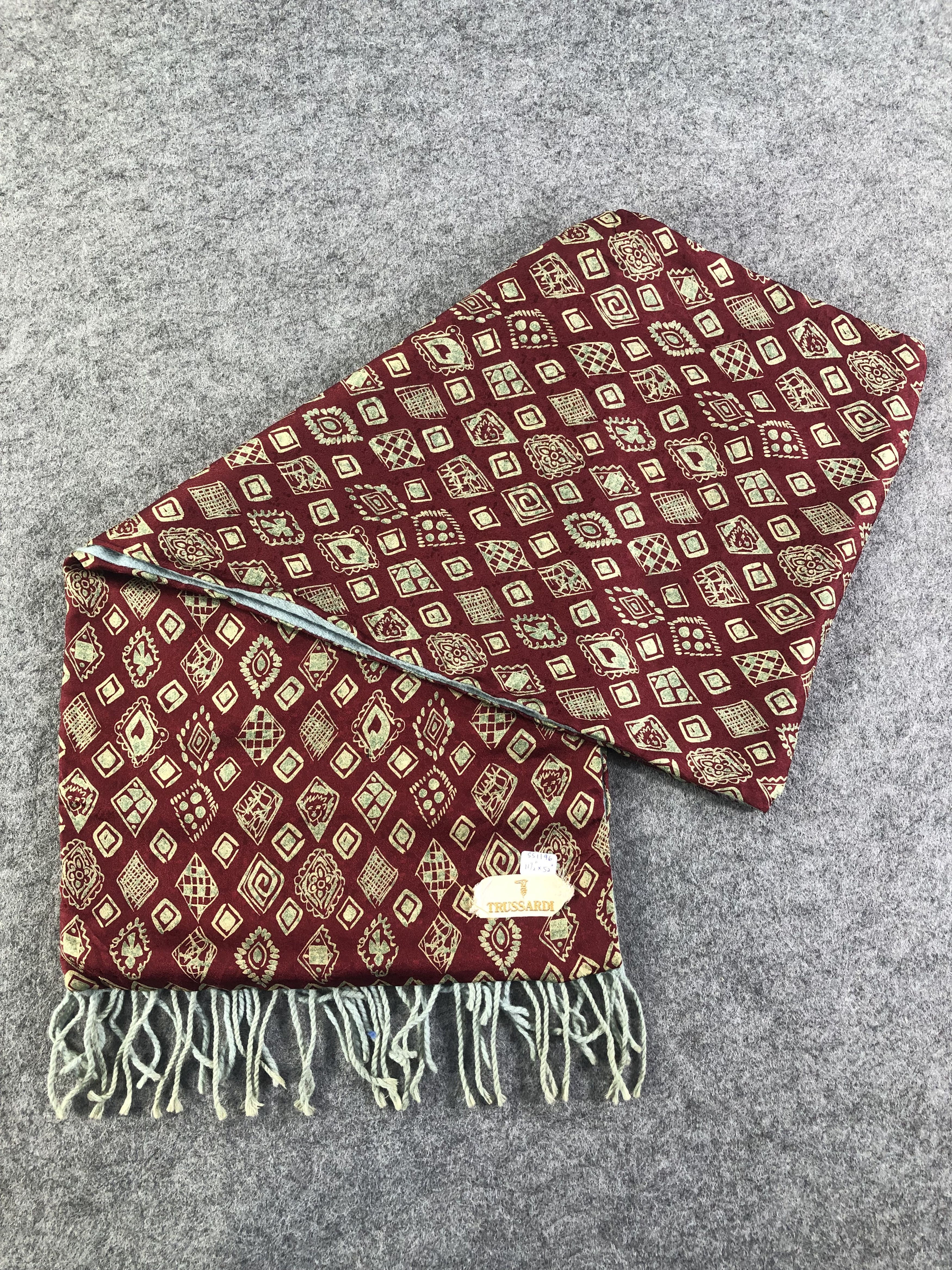 Trussardi Trussardi Silk Wool Scarf / Muffler / Neckwear Size ONE SIZE - 6 Thumbnail