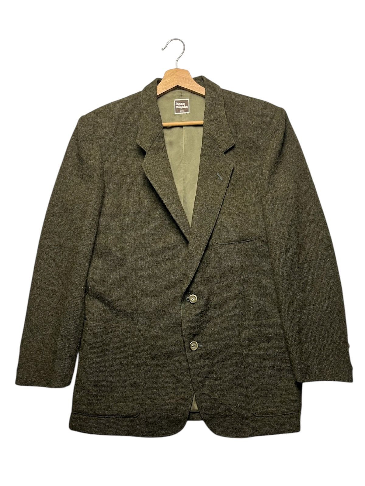 Issey Miyake Vintage AW73 Issey Miyake Men Wool Jacket Size US M / EU 48-50 / 2 - 1 Thumbnail