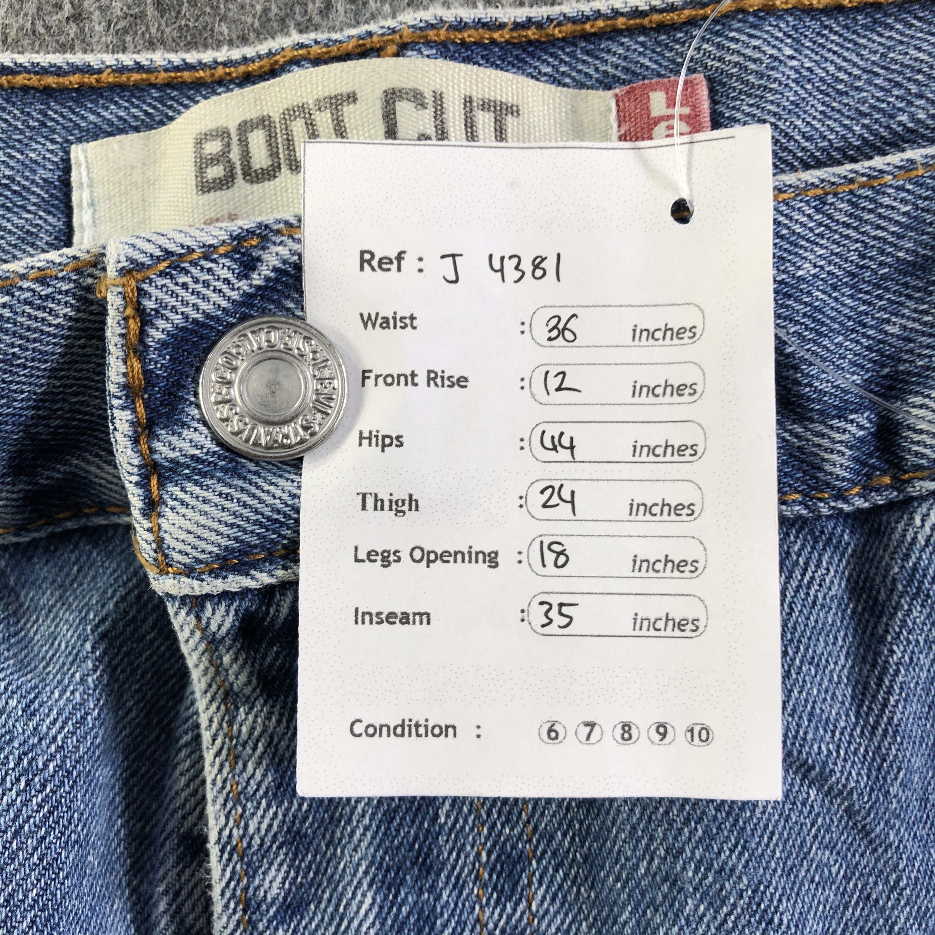 Levi's Vintage Blue Wash Levis 517 Jeans-J4381 Size US 36 / EU 52 - 15 Thumbnail