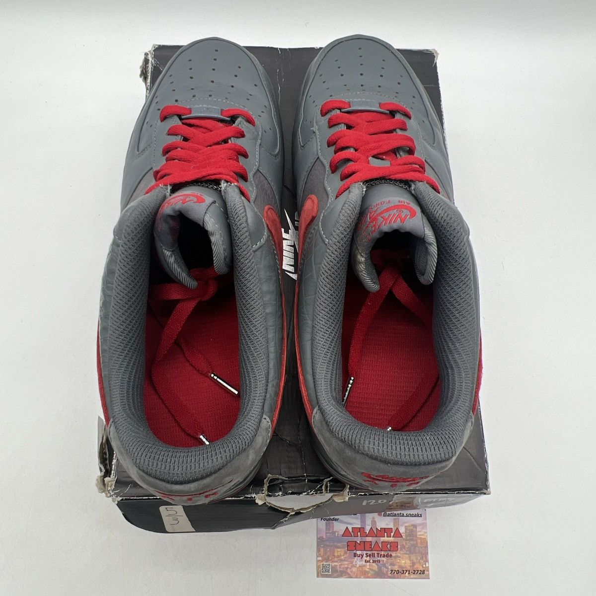 Nike Air Force 1 Flint varsity red Size US 12 / EU 45 - 7 Thumbnail