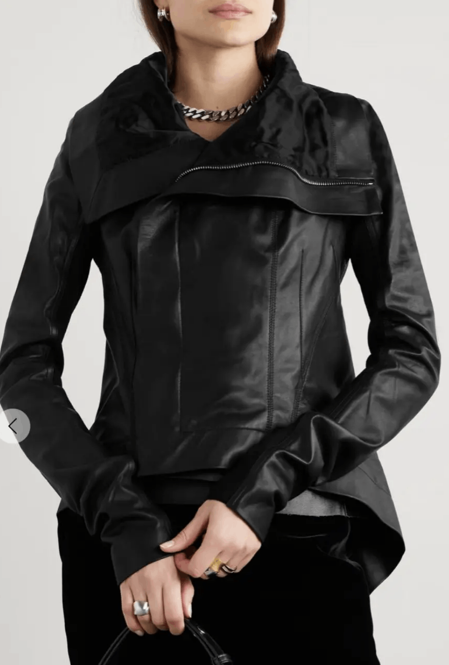 Rick Owens Rick Owens Lamb Skin Naska Biker Jacket IT 38 Size XS / US 0-2 / IT 36-38 - 4 Thumbnail