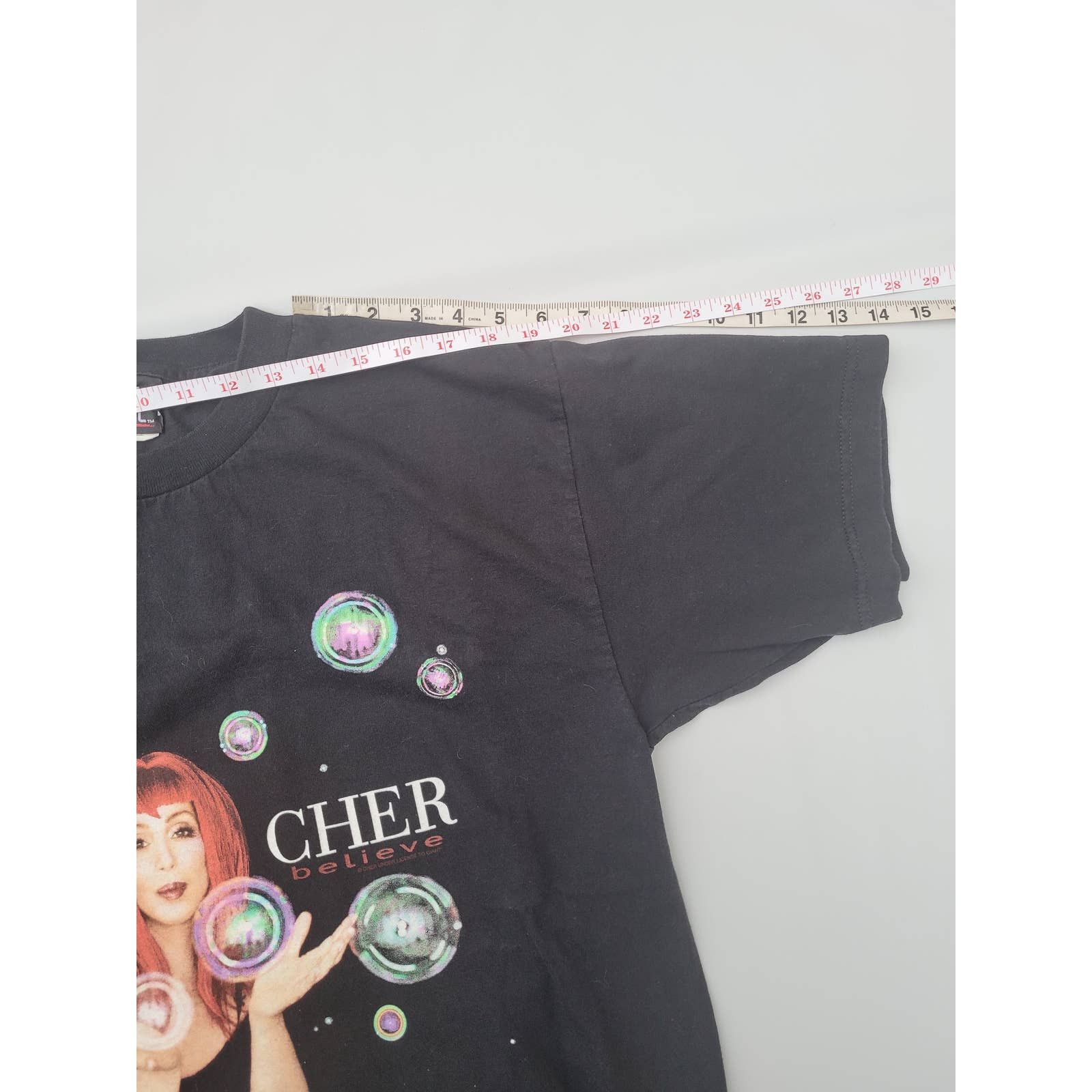 Giant × Vintage Y2K Cher Believe Millennium Tour Bubbles tee shirt LG Size US L / EU 52-54 / 3 - 8 Thumbnail