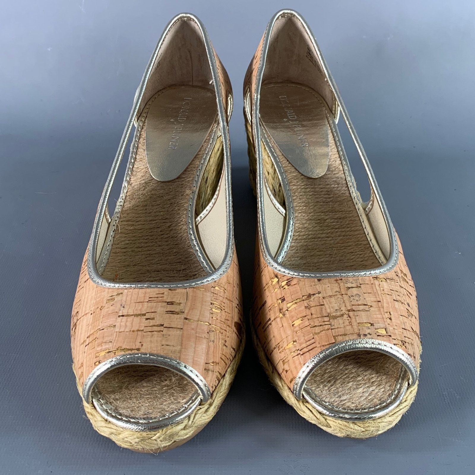 Donald Pliner DONALD J PLINER Size 9 Gold Natural Espadrille Pumps Size US 9 / IT 39 - 4 Thumbnail